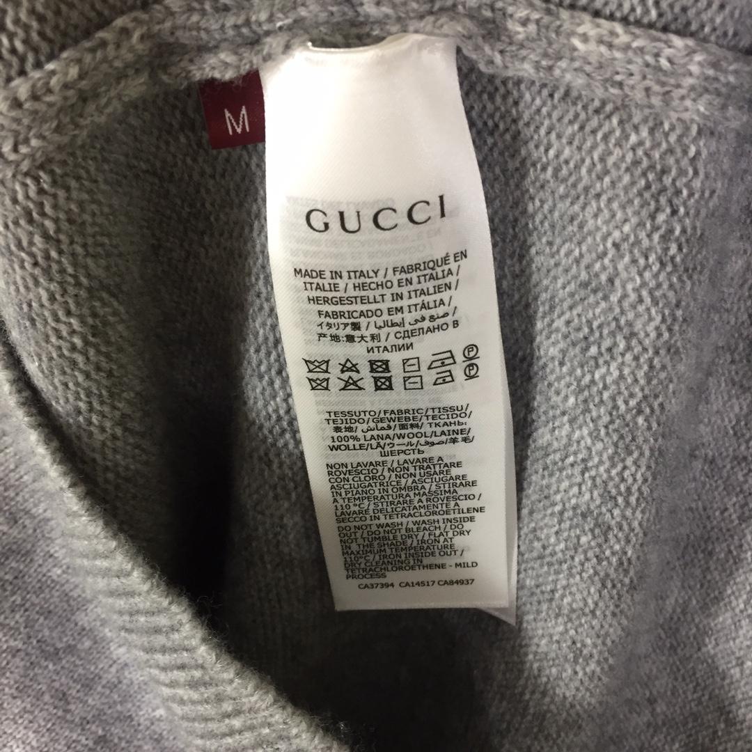 Gucci Wool Sweater With Gucci Intarsia - DesignerGu