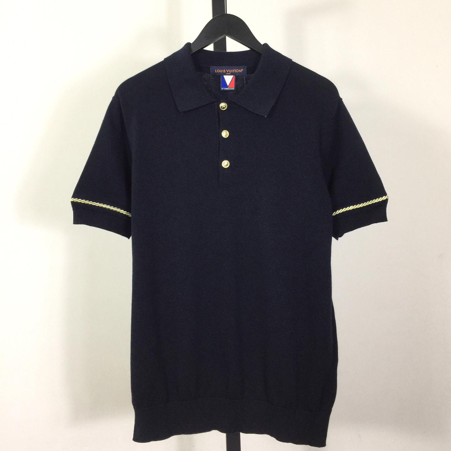 Louis Vuitton Short-Sleeved Cotton Polo Shirt   1AFVS2 - DesignerGu