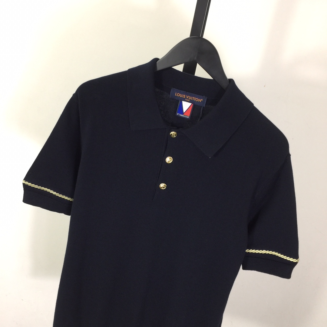 Louis Vuitton Short-Sleeved Cotton Polo Shirt   1AFVS2 - DesignerGu