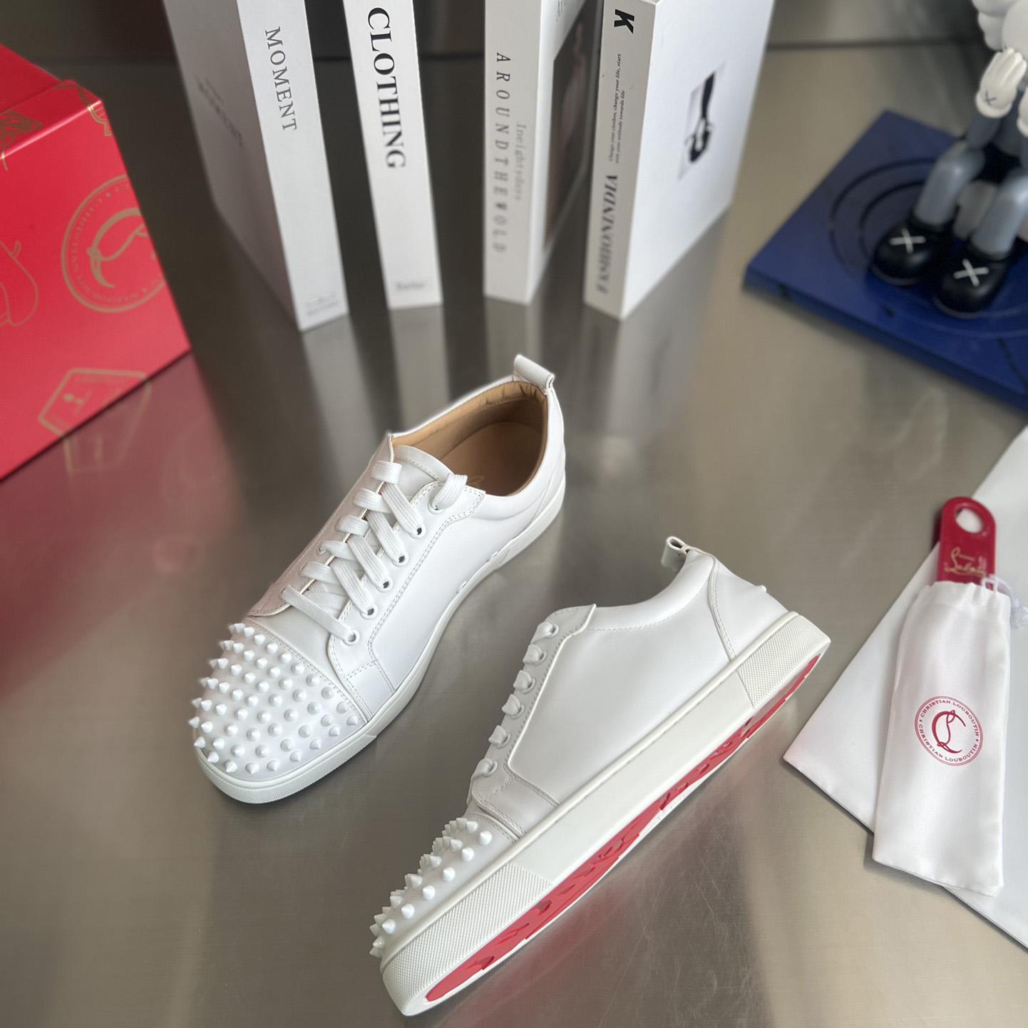 Christian Louboutin Louis Junior Spikes Sneakers - DesignerGu