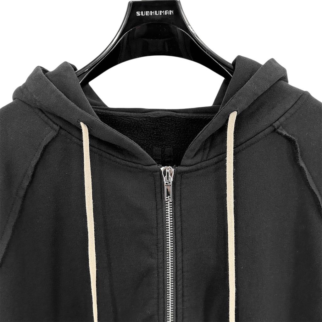 Rick Owens Cotton Zip-up Hoodie - DesignerGu