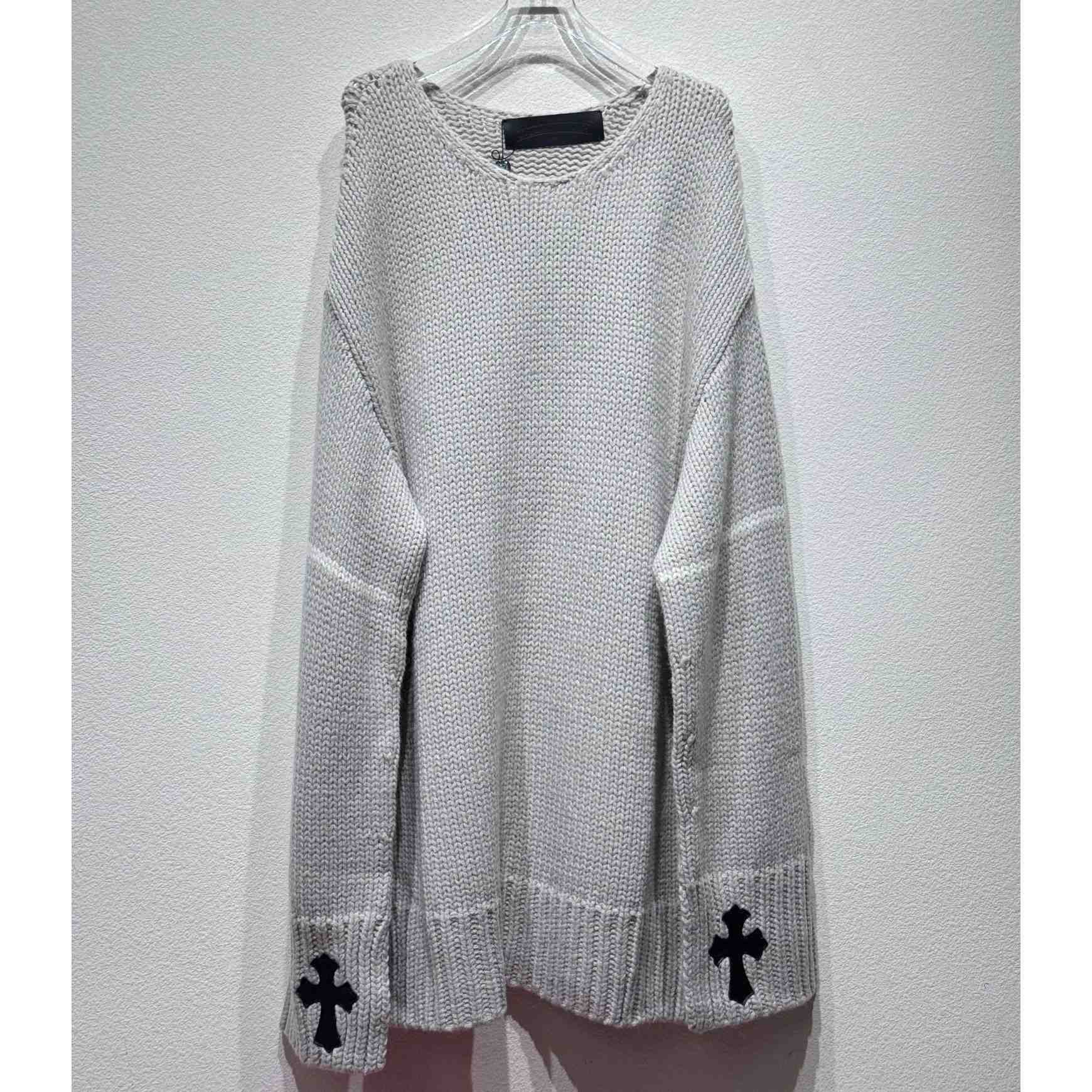 Chrome Hearts Cashmere Cemetery Knit Crewneck - DesignerGu