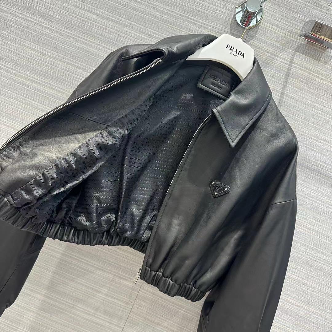 Prada Leather Jacket - DesignerGu