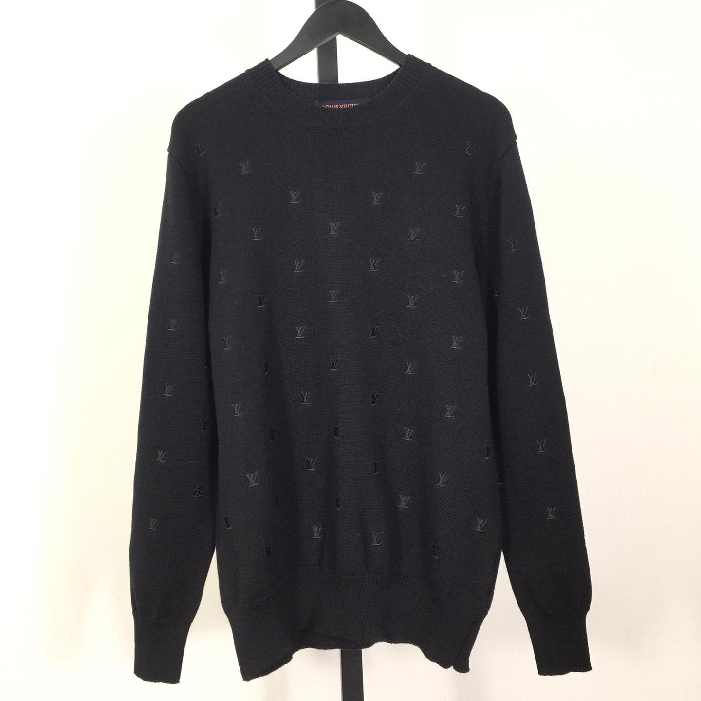 Louis Vuitton Embroidered Signature Merino Crewneck    1AFIXC - DesignerGu