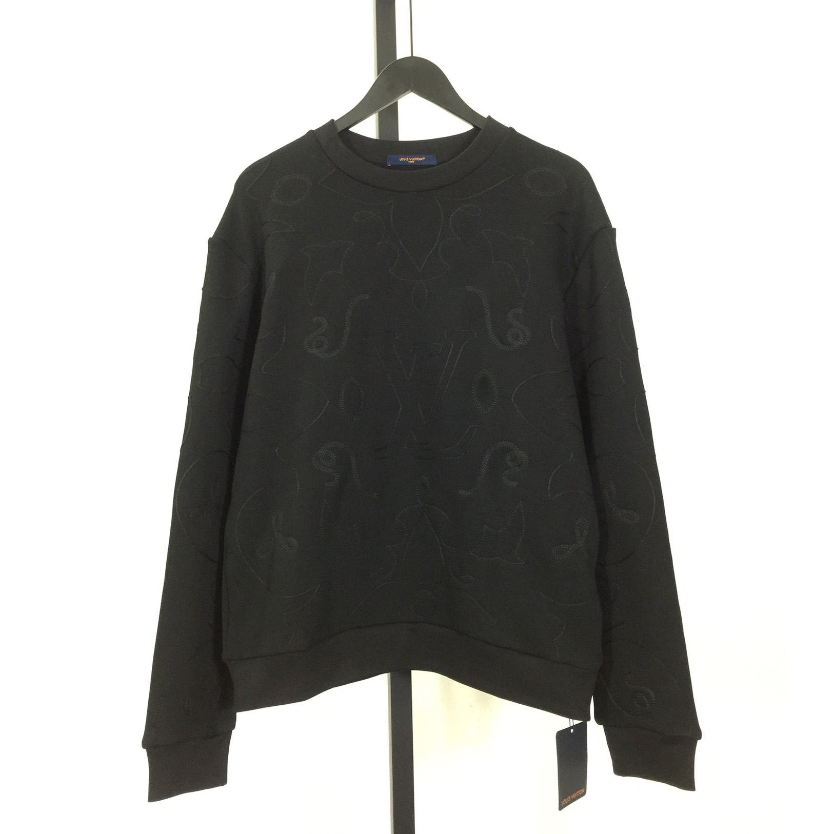 Louis Vuitton Embroidered Cotton Jersey Crewneck  1AFXO6 - DesignerGu