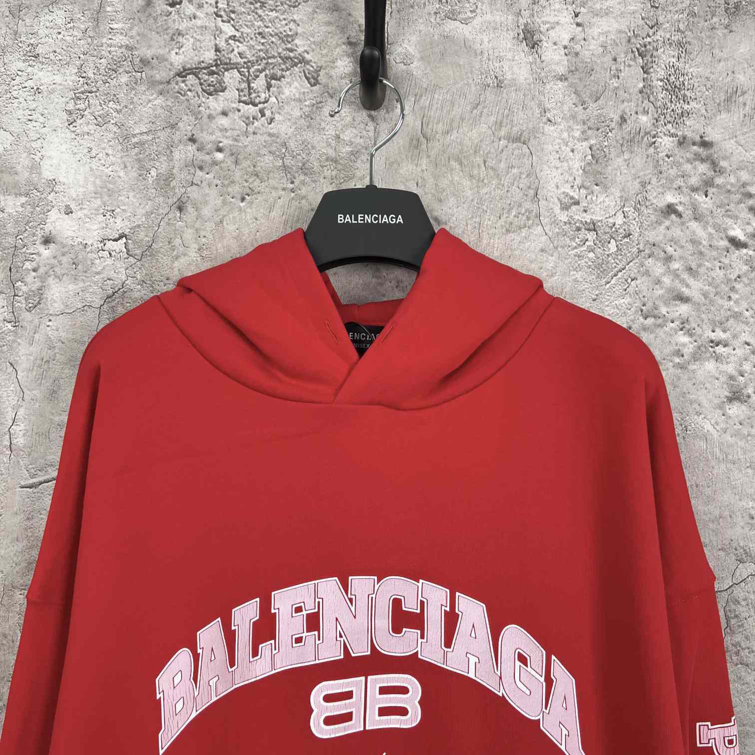 Balenciaga Wide Fit Hoodie 'Red/Orange/Whte' - DesignerGu