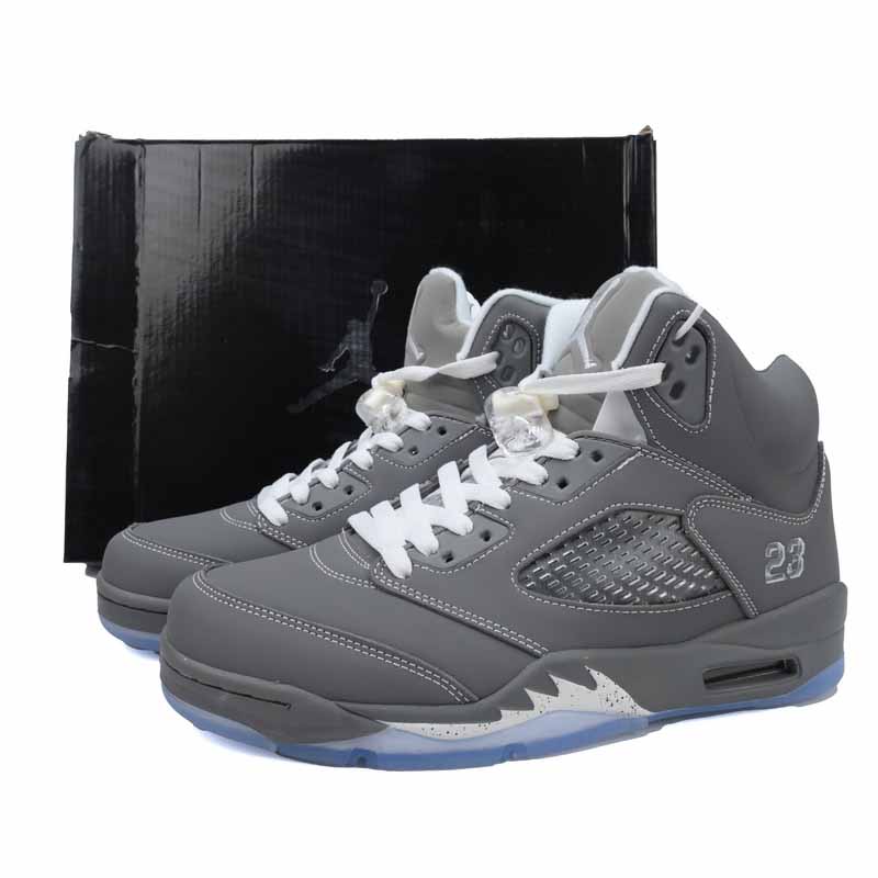 Air Jordan 5 Retro 'Wolf Grey' Sneakers     136027-005  - DesignerGu