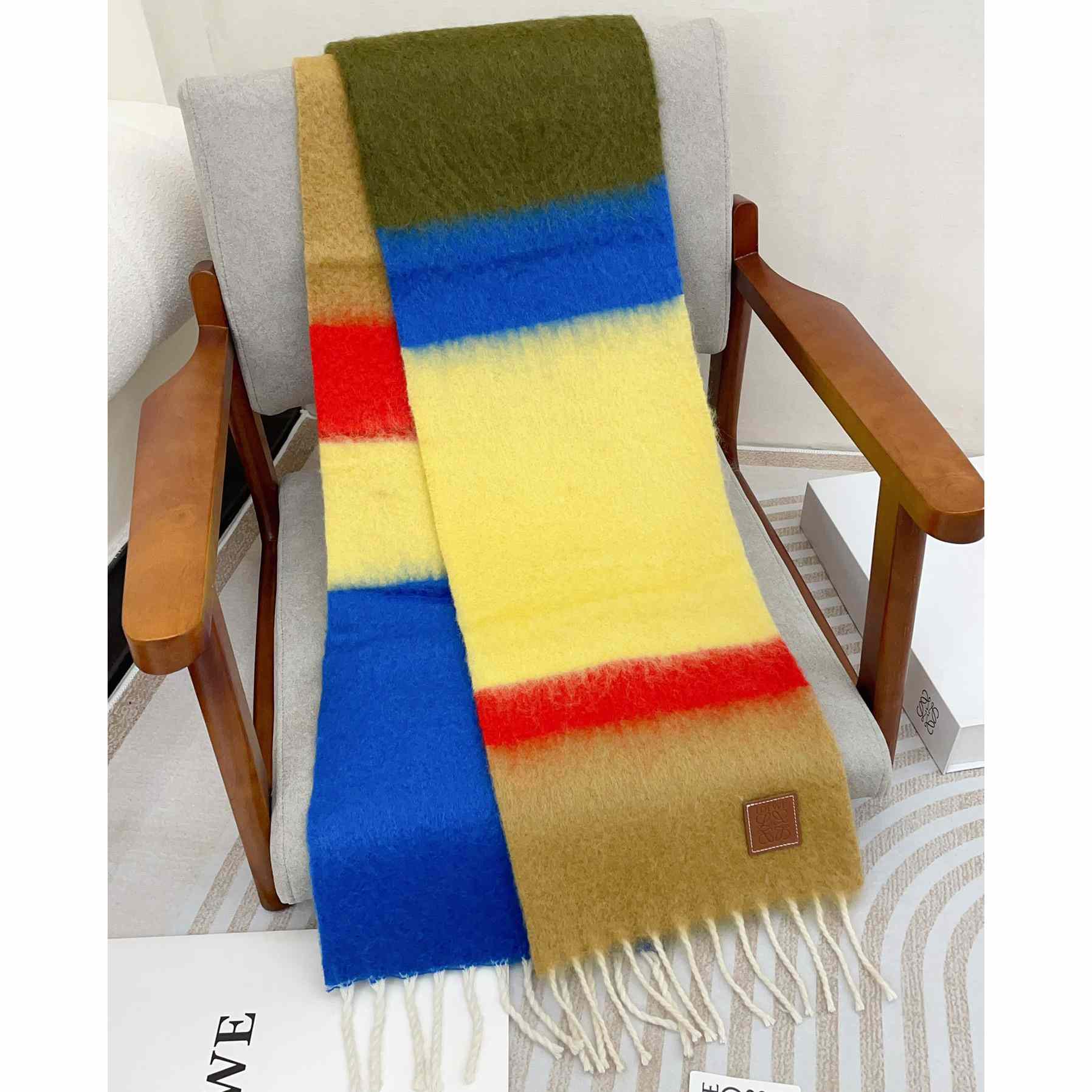 Loewe Scarf In Mohair And Wool - DesignerGu