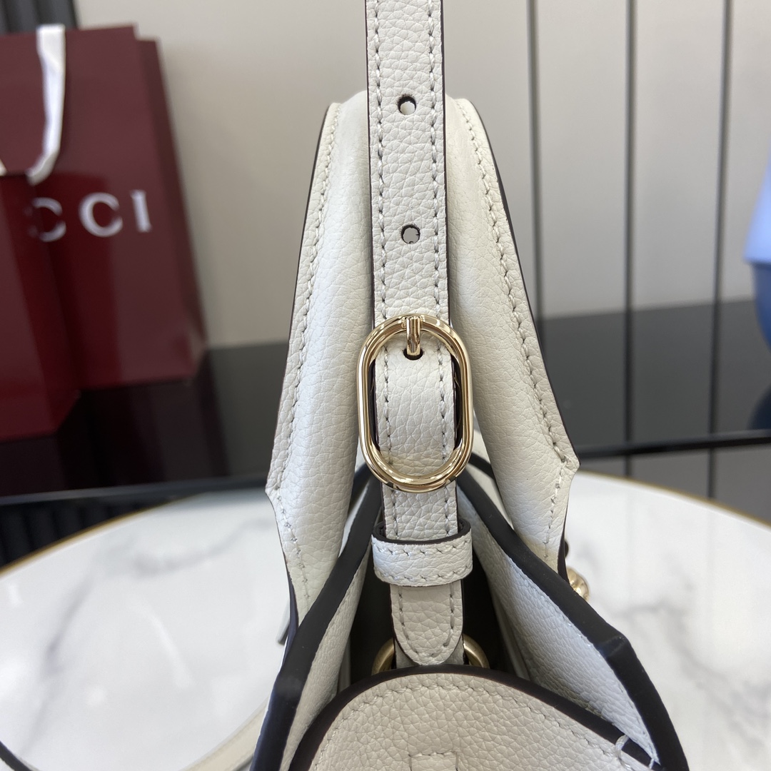 Gucci Small Tote Bag With Hook Closure - DesignerGu