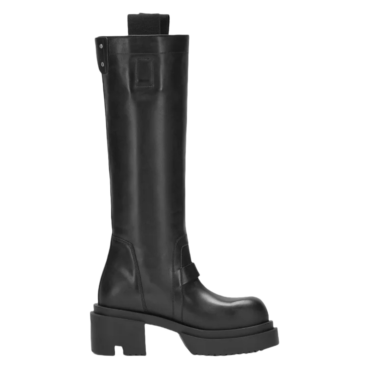 Rick Owens Pull On Bogun Leather Boots - DesignerGu