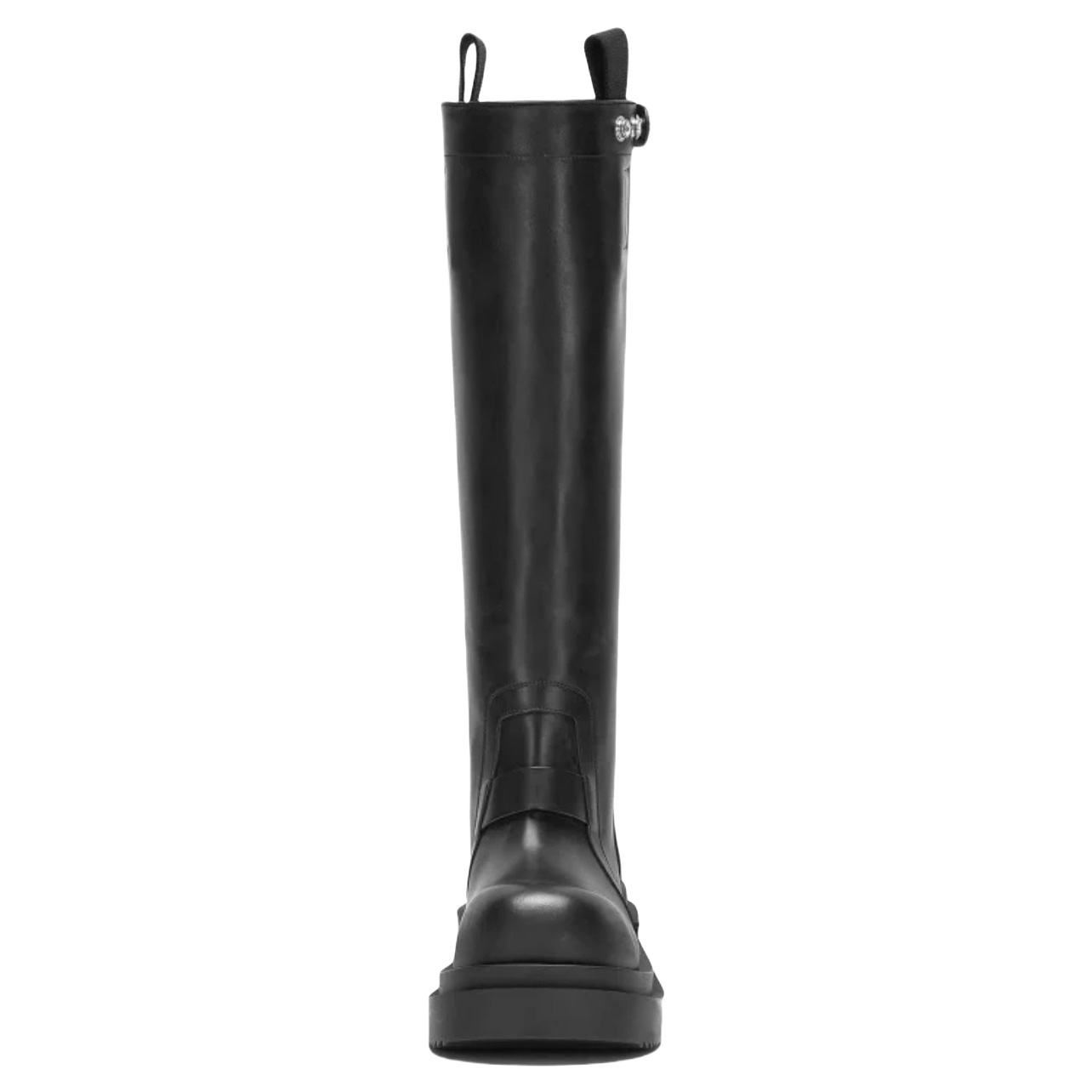 Rick Owens Pull On Bogun Leather Boots - DesignerGu