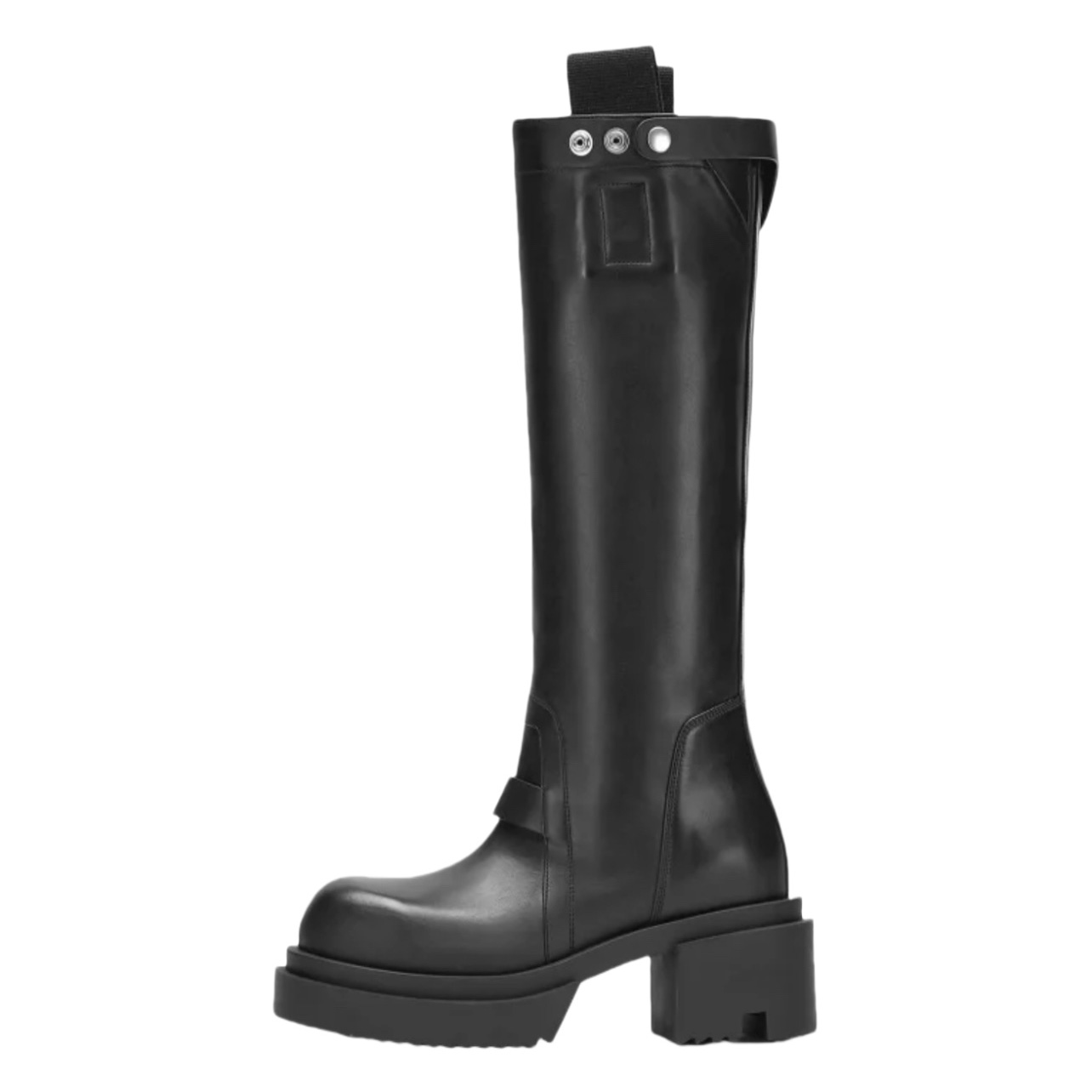 Rick Owens Pull On Bogun Leather Boots - DesignerGu