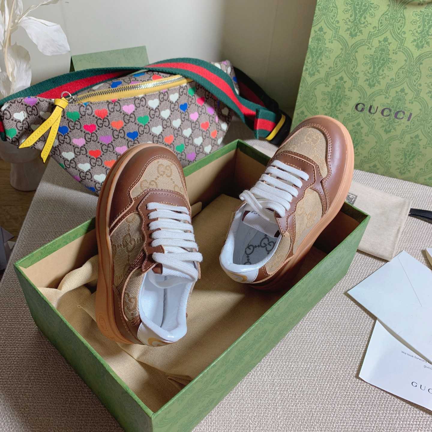 Gucci Toddler Leather Platform Sneaker - DesignerGu