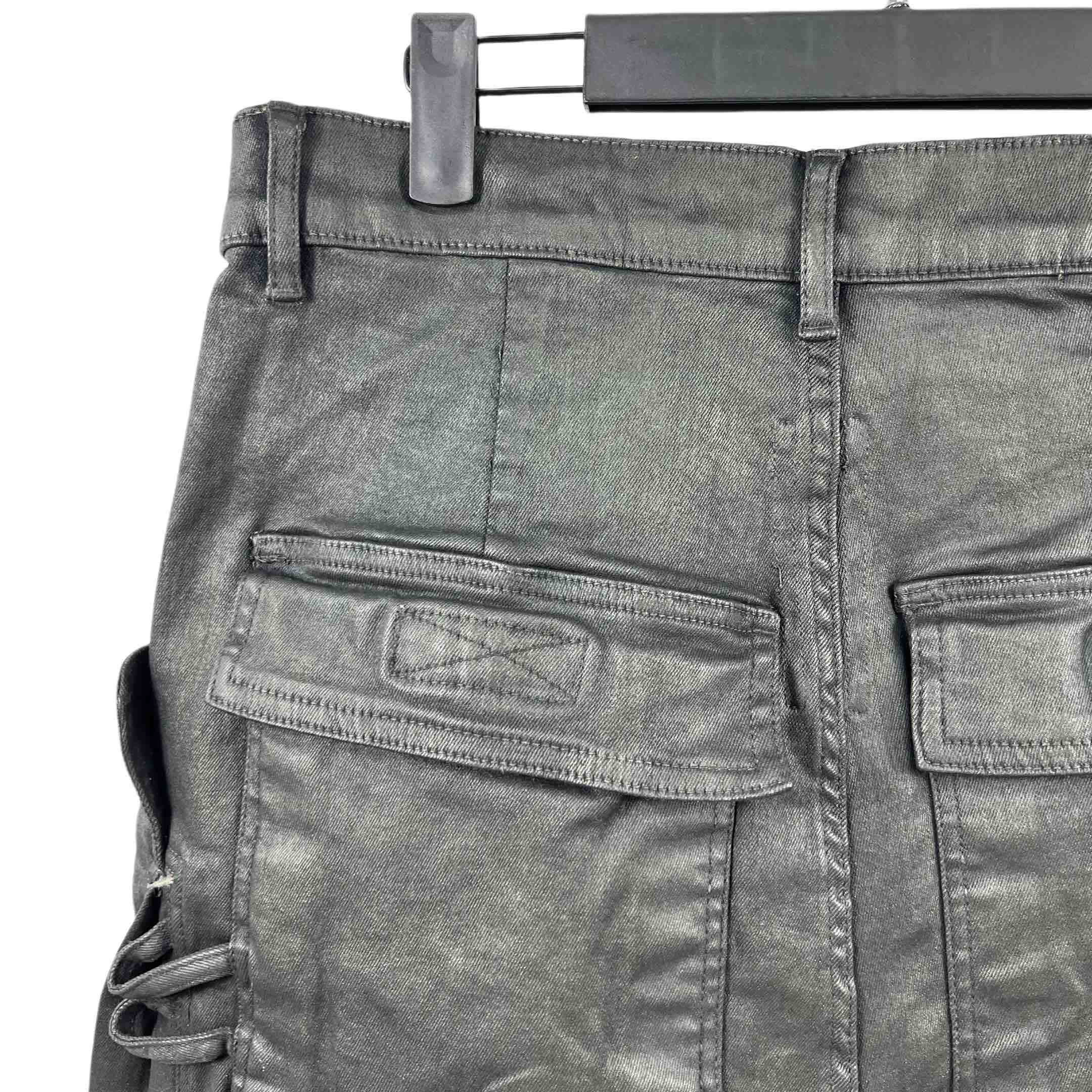 Rick Owens 'stefan' Denim Cargo Shorts - DesignerGu