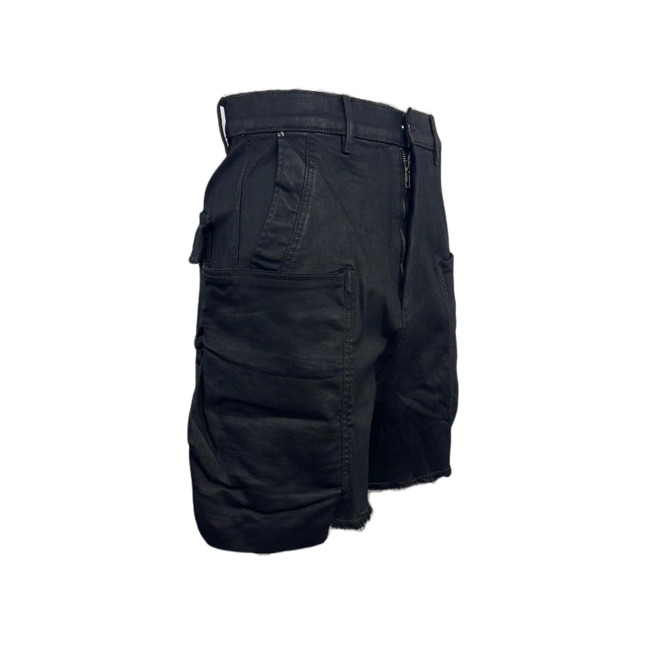 Rick Owens 'stefan' Denim Cargo Shorts - DesignerGu