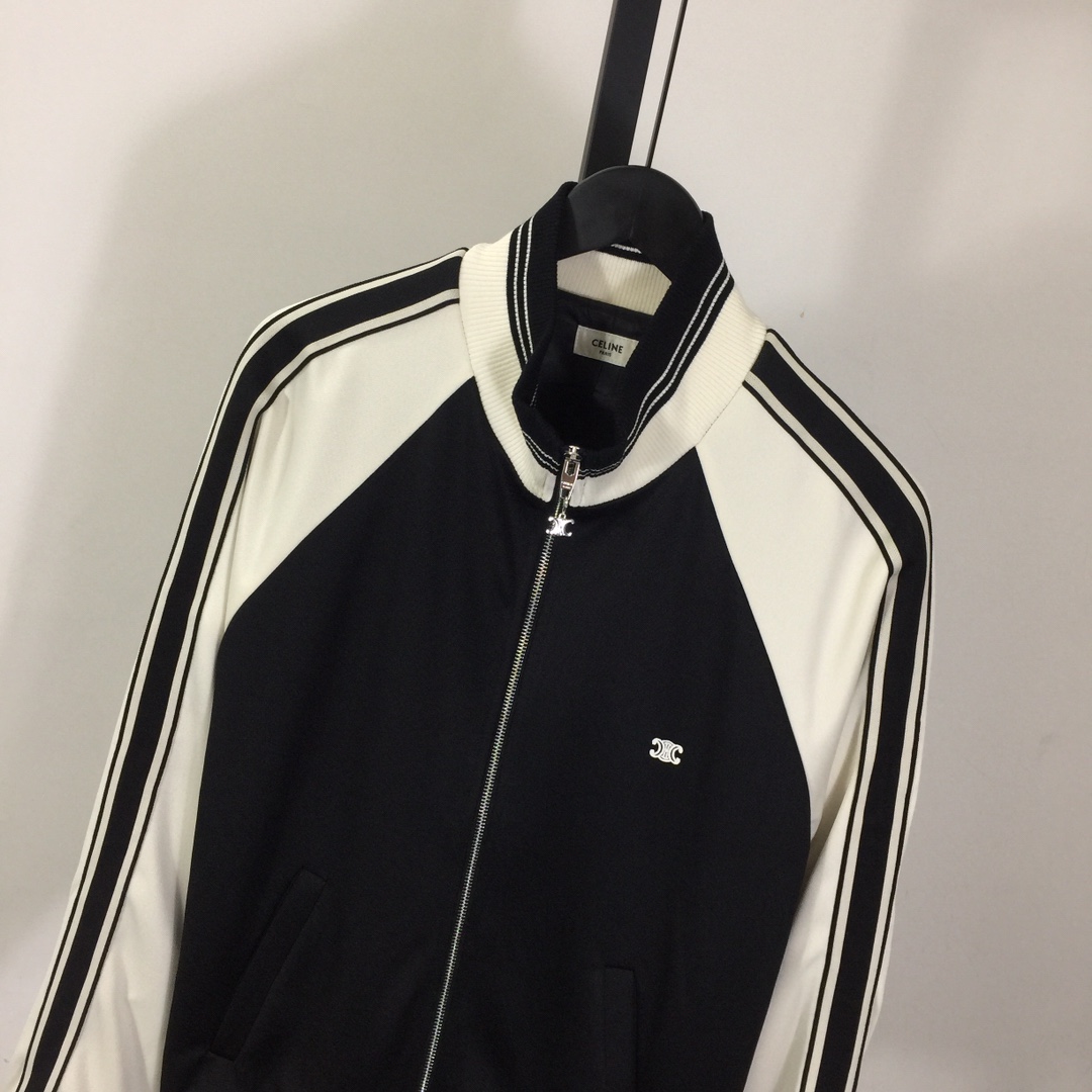 Celine Tracksuit Jacket In Double Face Jersey - DesignerGu