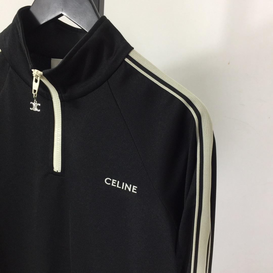 Celine Trucker Sweatshirt In Double Face Jersey - DesignerGu