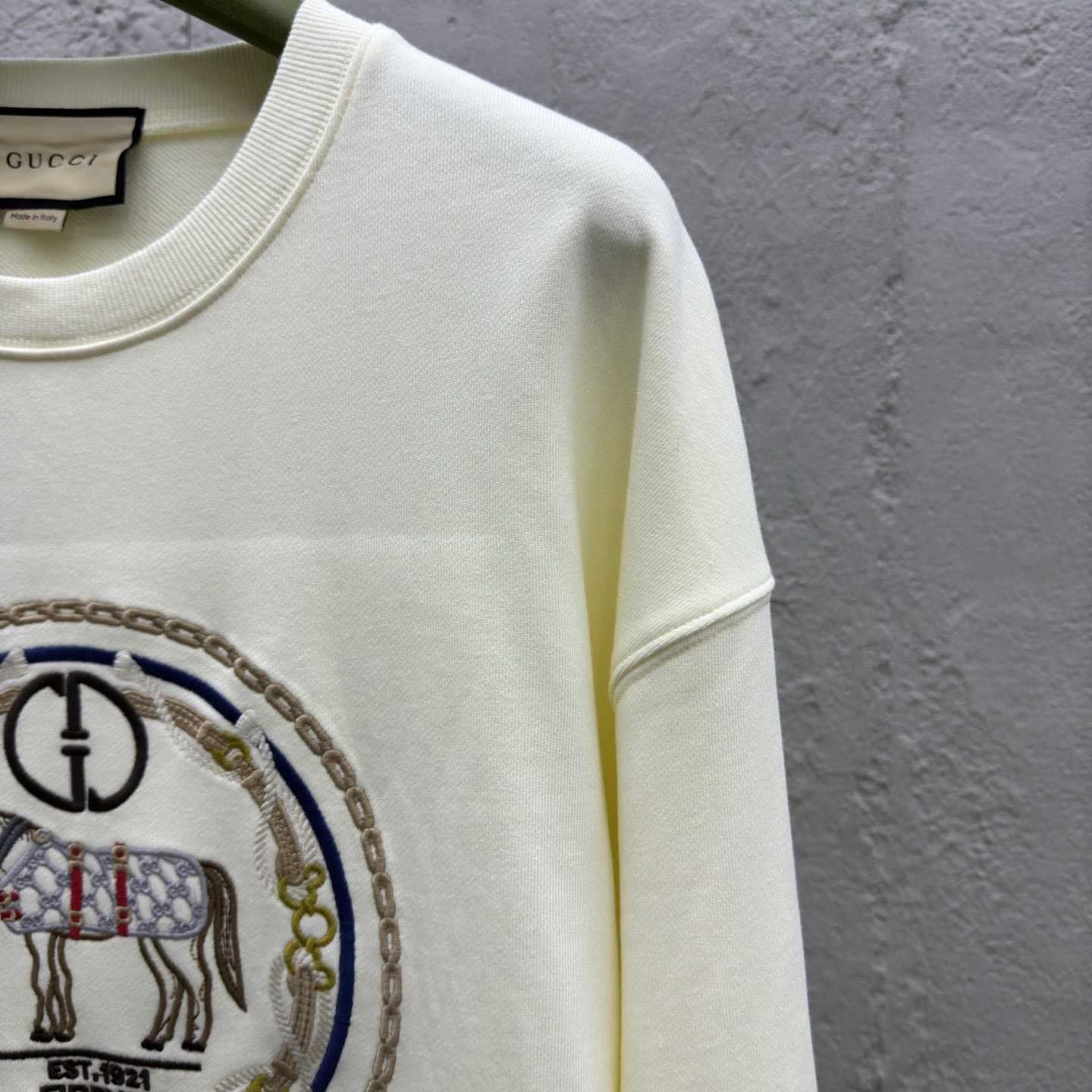 Gucci Cotton Jersey Sweatshirt With Embroidery - DesignerGu