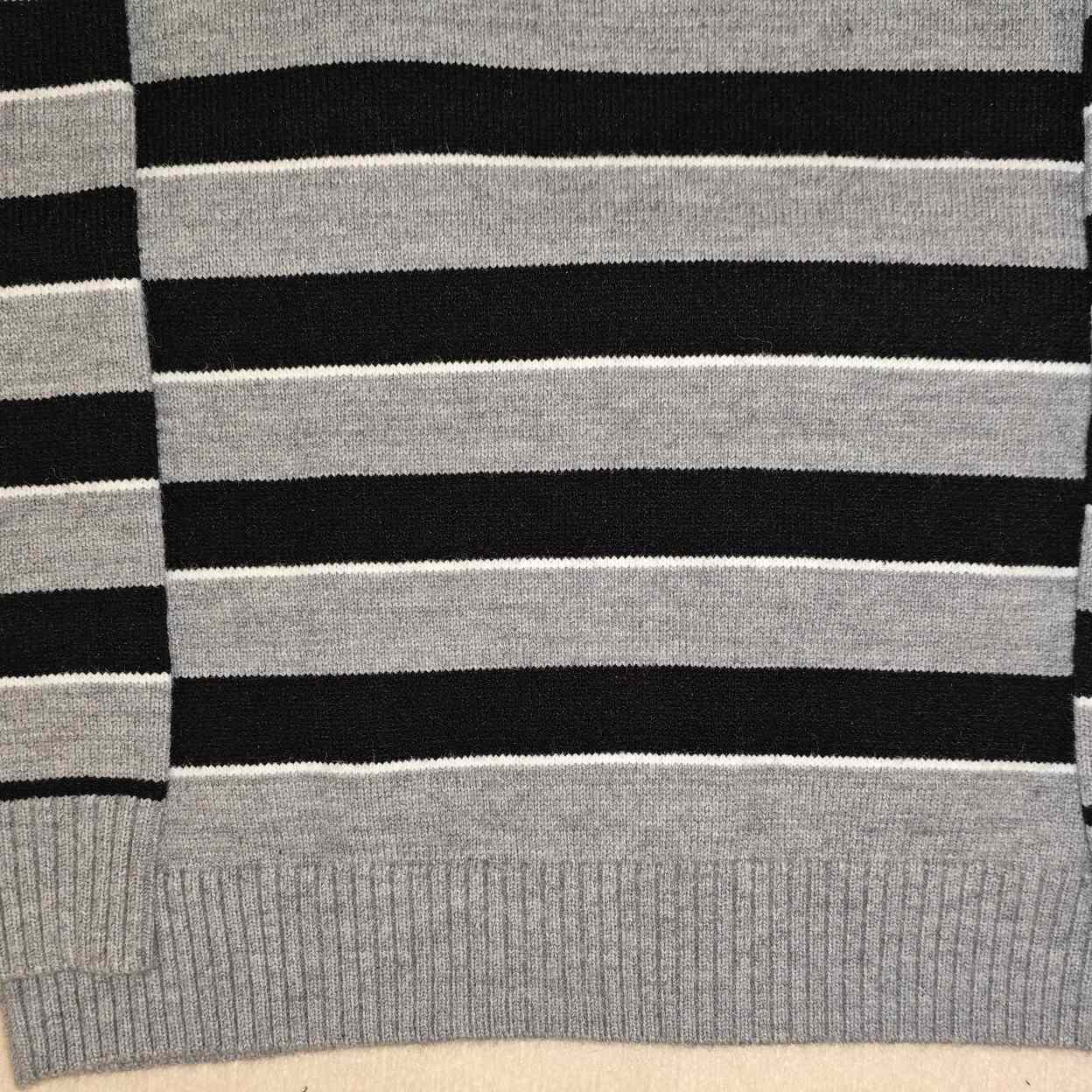 Celine Striped Triomphe Crew Neck Sweater In Wool - DesignerGu