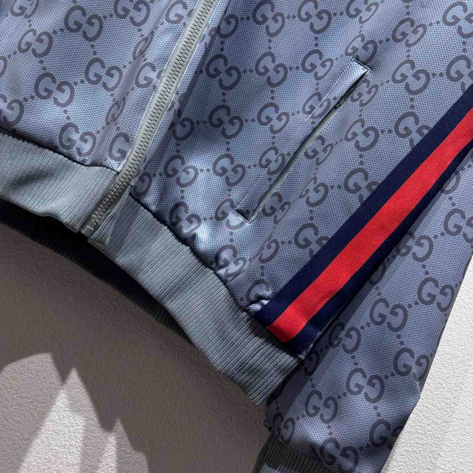 Gucci Jumbo GG Zip Jacket With Web - DesignerGu