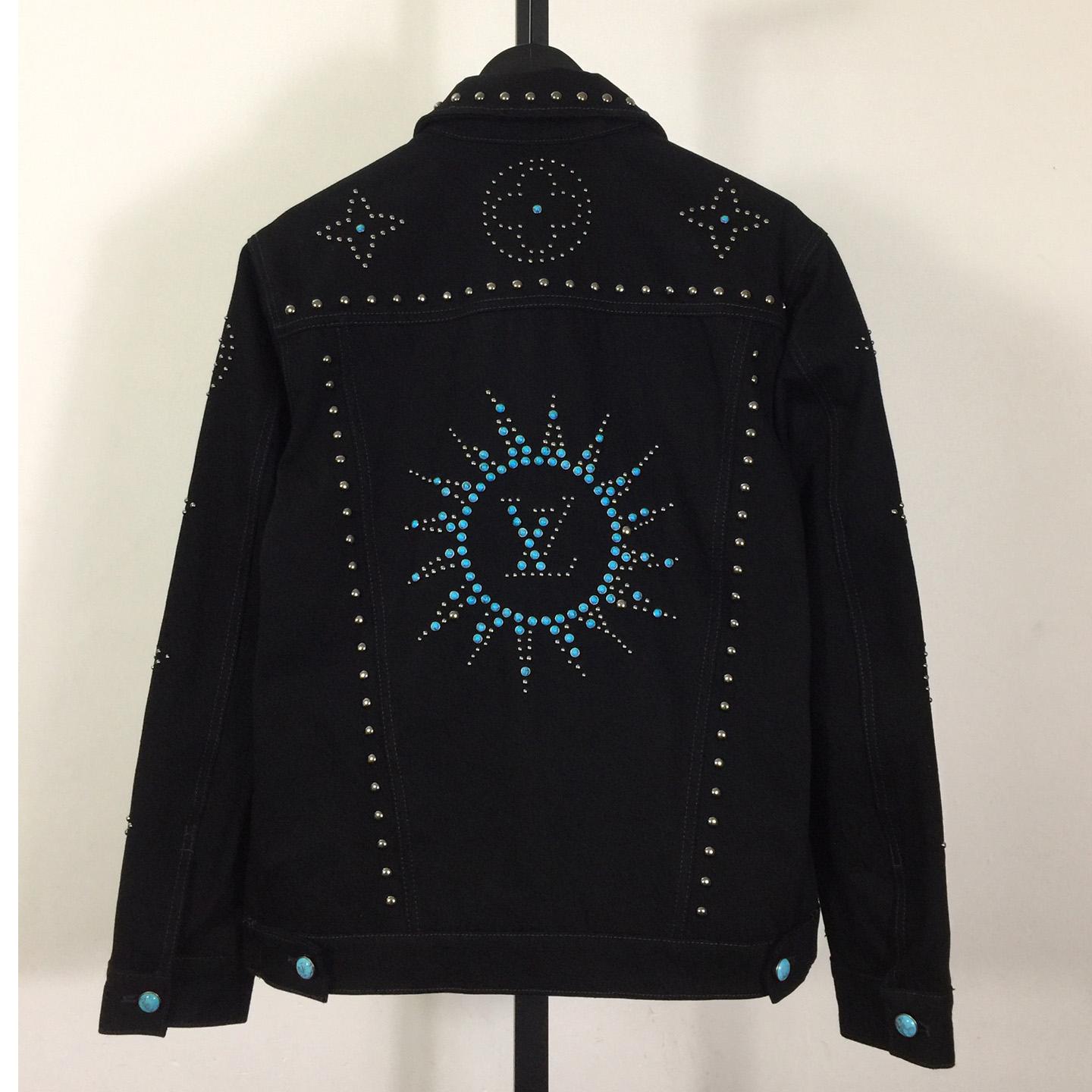 Louis Vuitton Embroidered Denim Jacket   1AFWX5 - DesignerGu