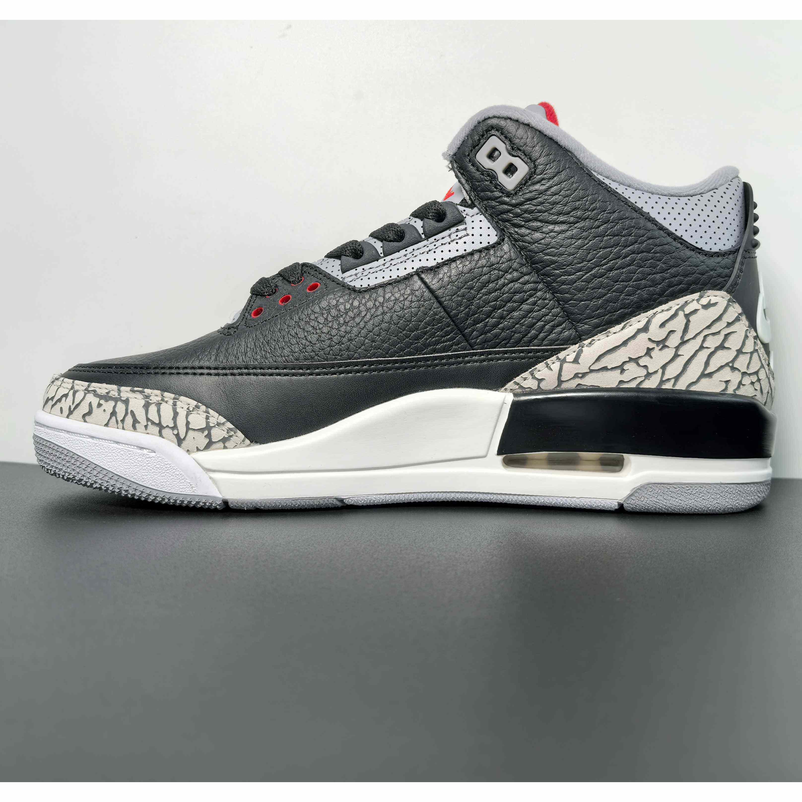 Air Jordan 3 OG “Black Cement Basketball Shoes     854262-001  - DesignerGu