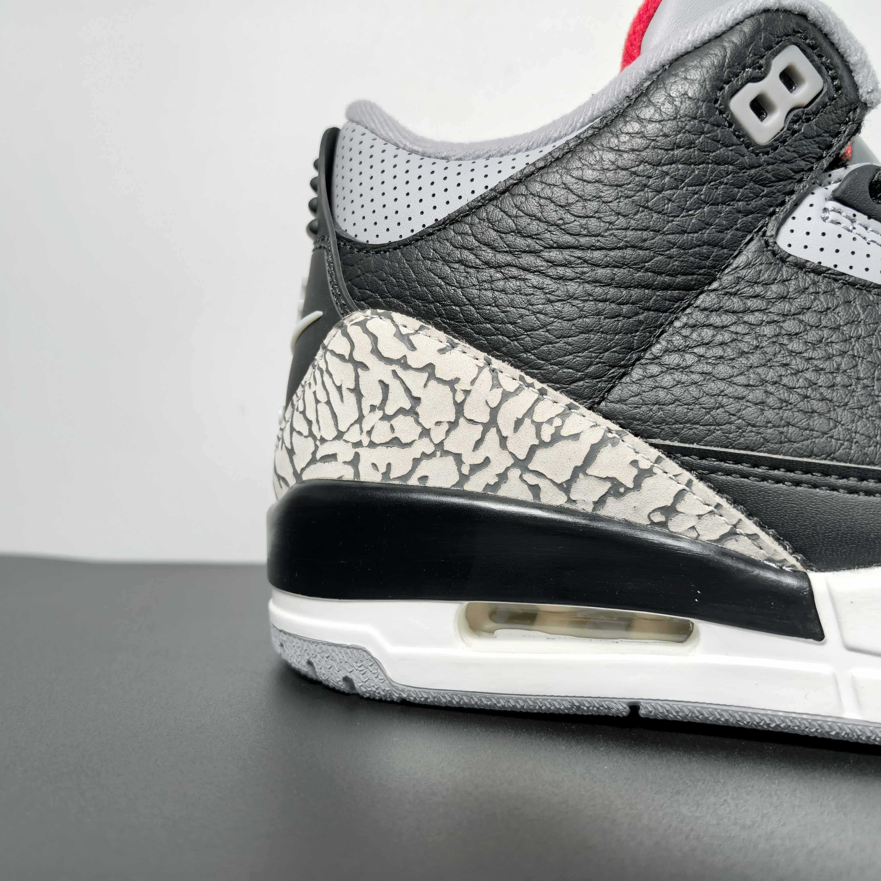 Air Jordan 3 OG “Black Cement Basketball Shoes     854262-001  - DesignerGu