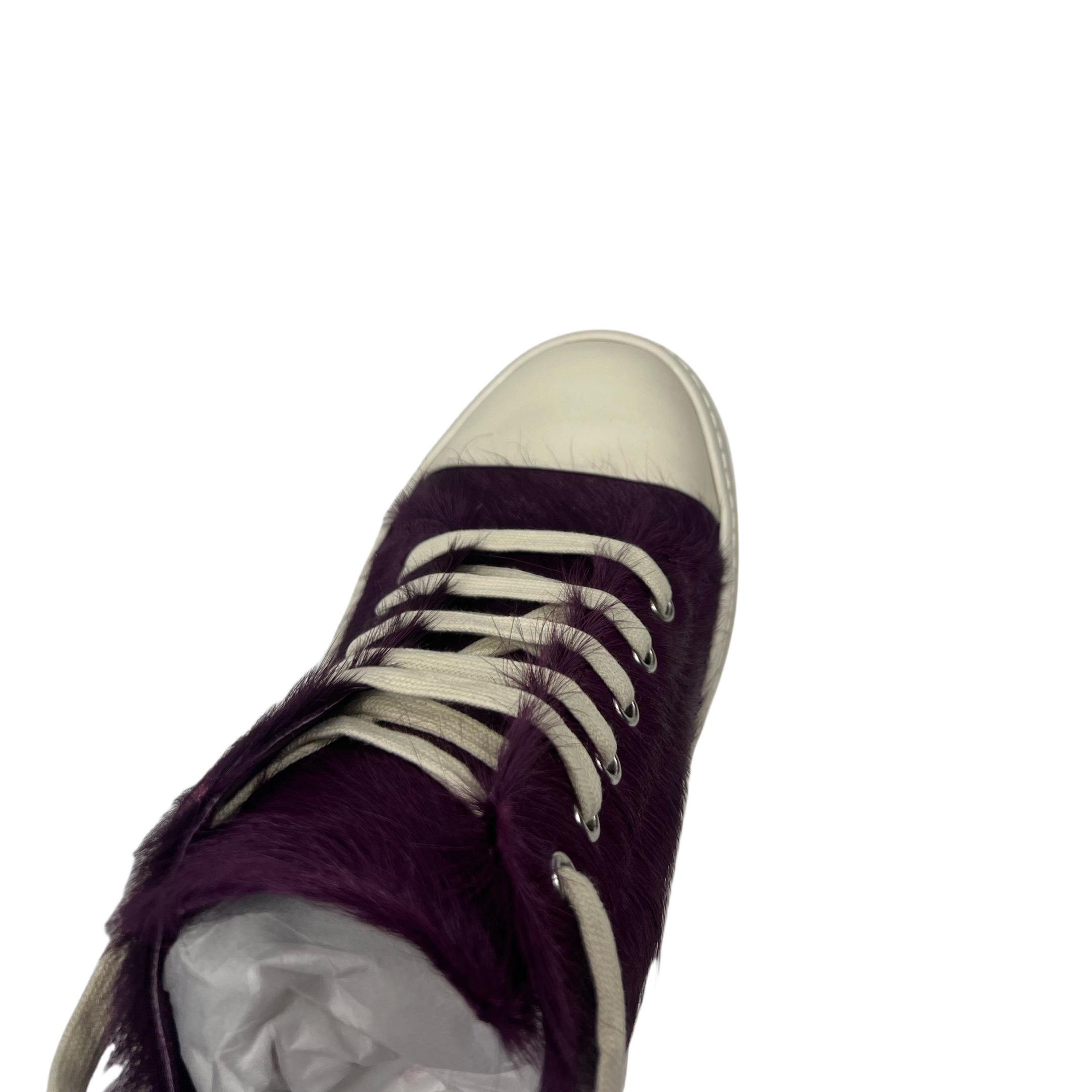 Rick Owens Luxor Low 'Amethyst Pony' Sneakers - DesignerGu