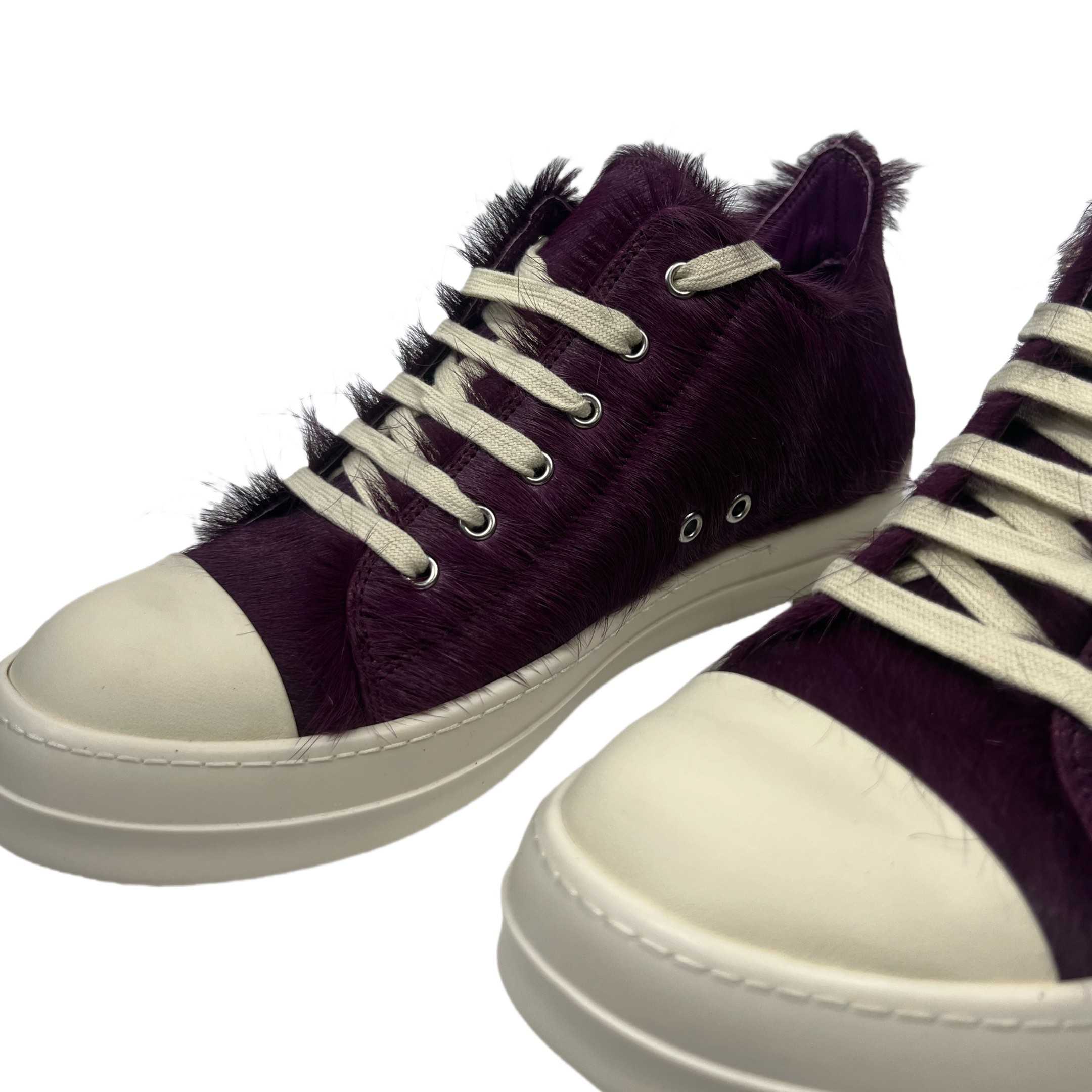 Rick Owens Luxor Low 'Amethyst Pony' Sneakers - DesignerGu