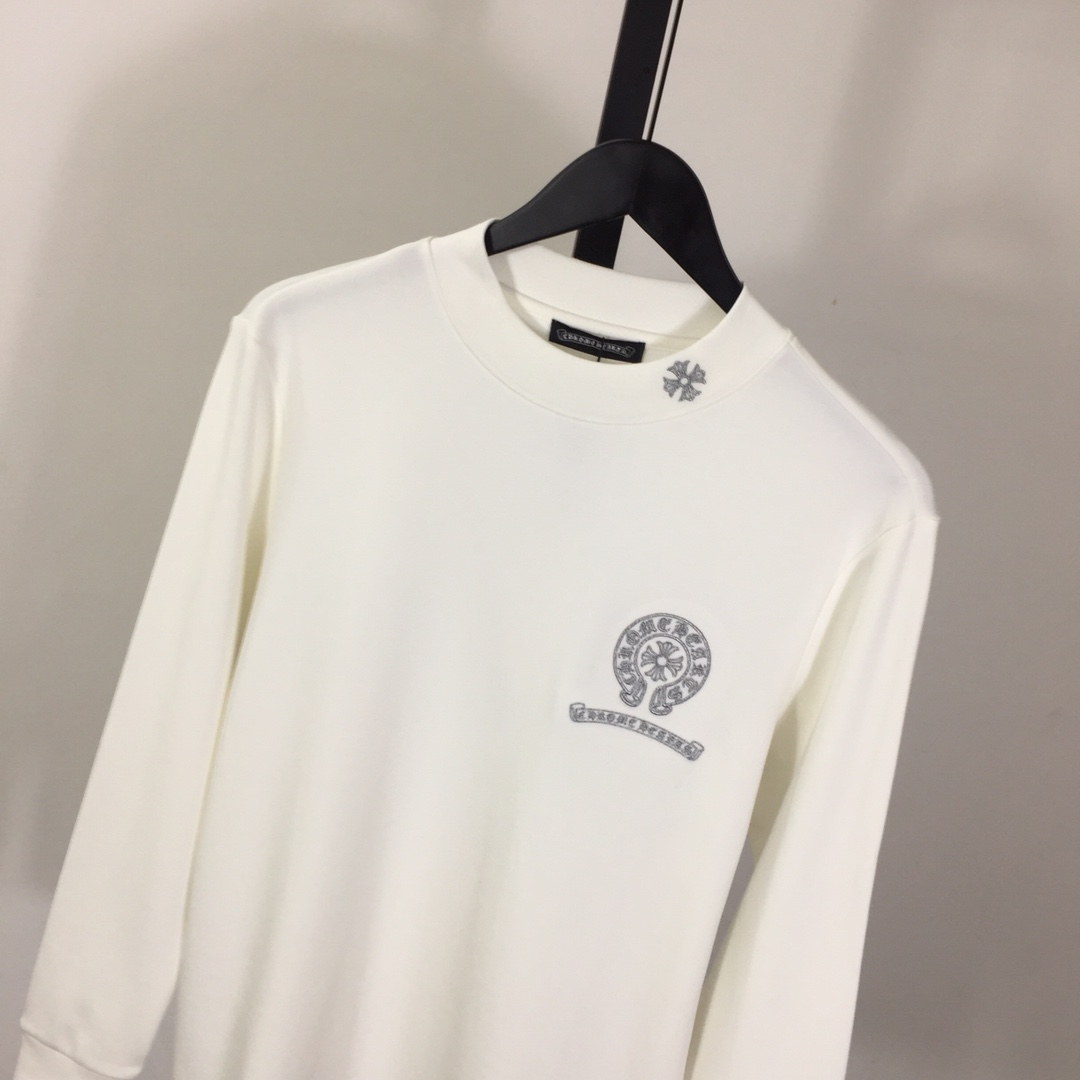 Chrome Hearts Logo Long-Sleeve Tee - DesignerGu