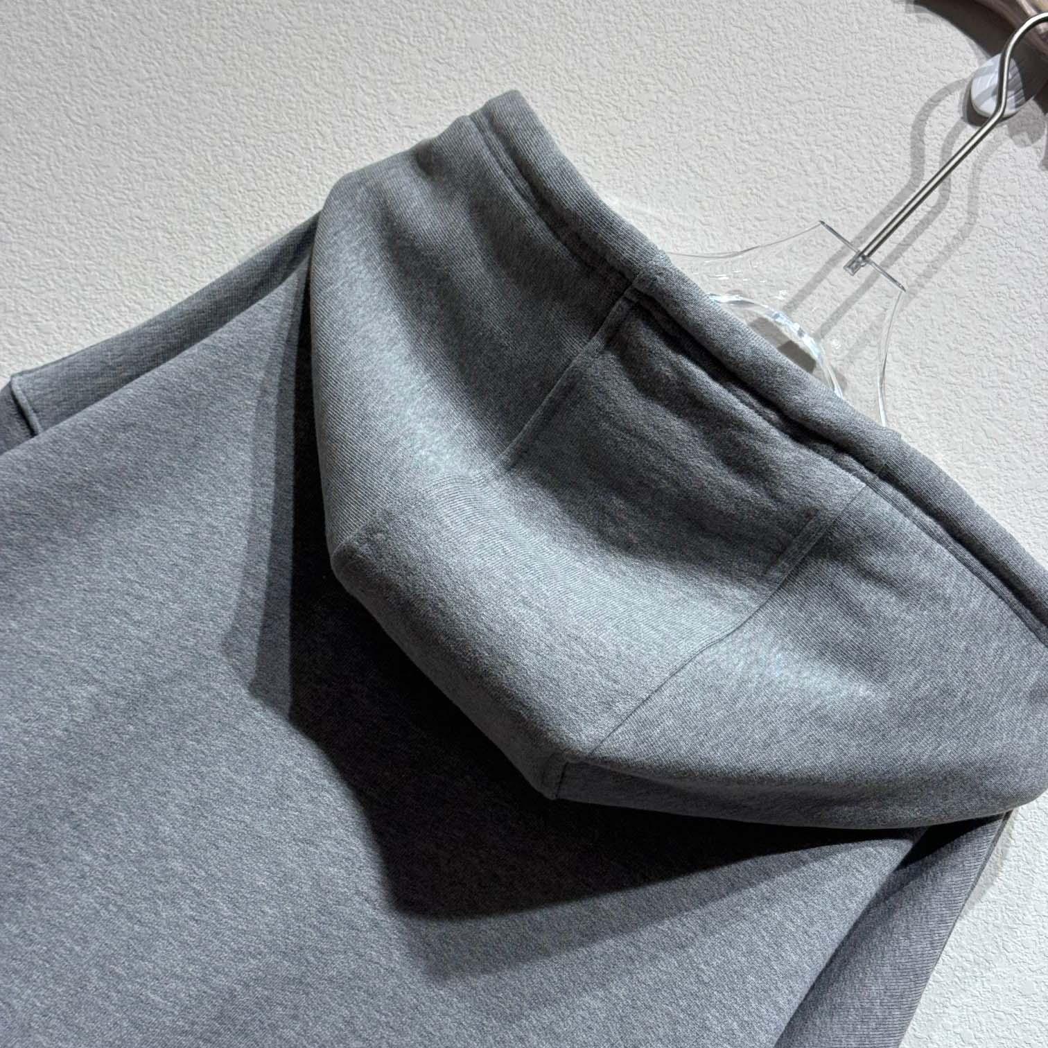 Loewe Relaxed fit Hoodie In Cotton Grey - DesignerGu