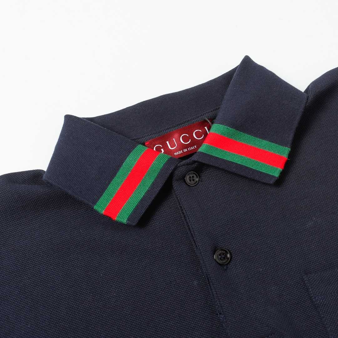 Gucci Cotton Polo Shirt With Web - DesignerGu