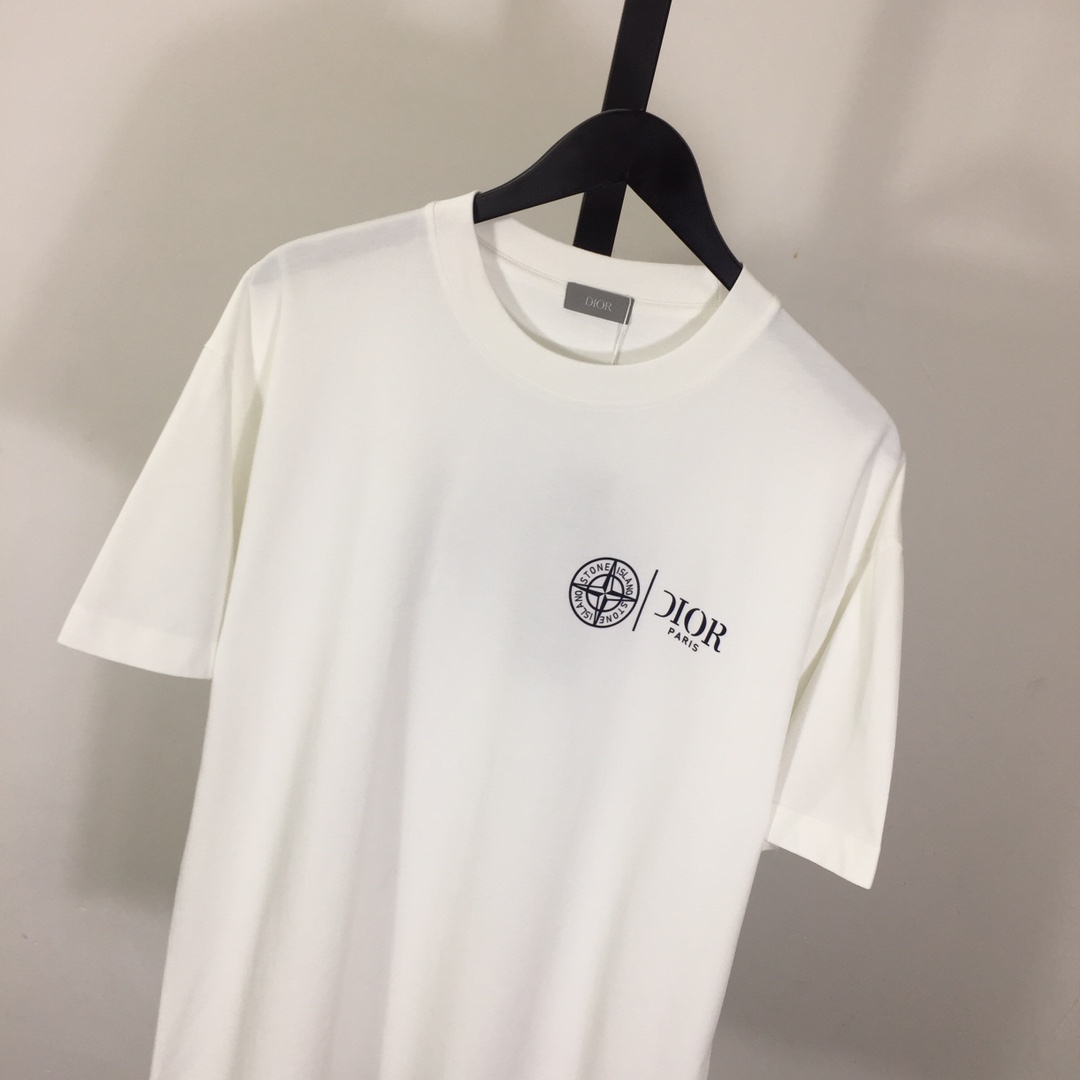 Dior And Stone Island T-Shirt - DesignerGu