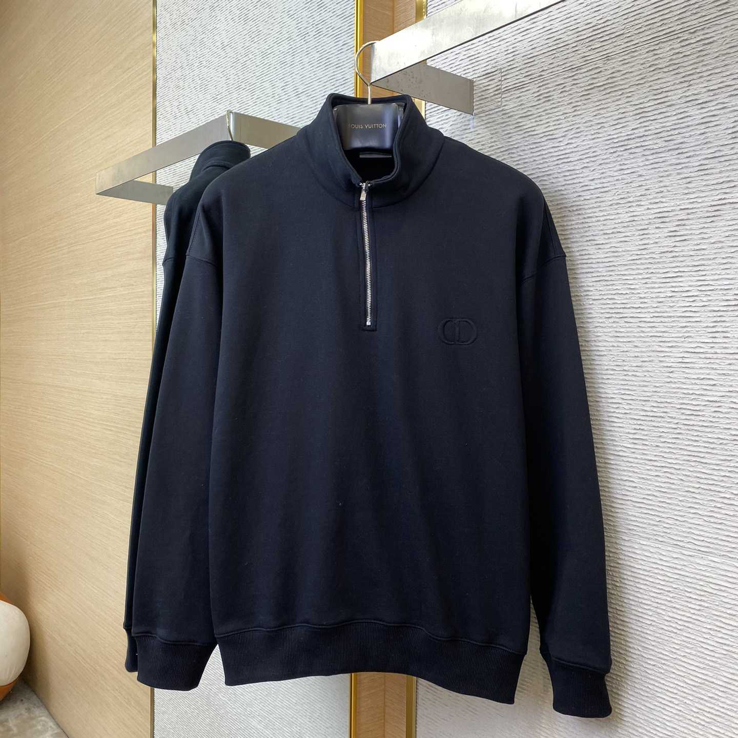 Dior CD Icon Half-Zip Sweatshirt   - DesignerGu