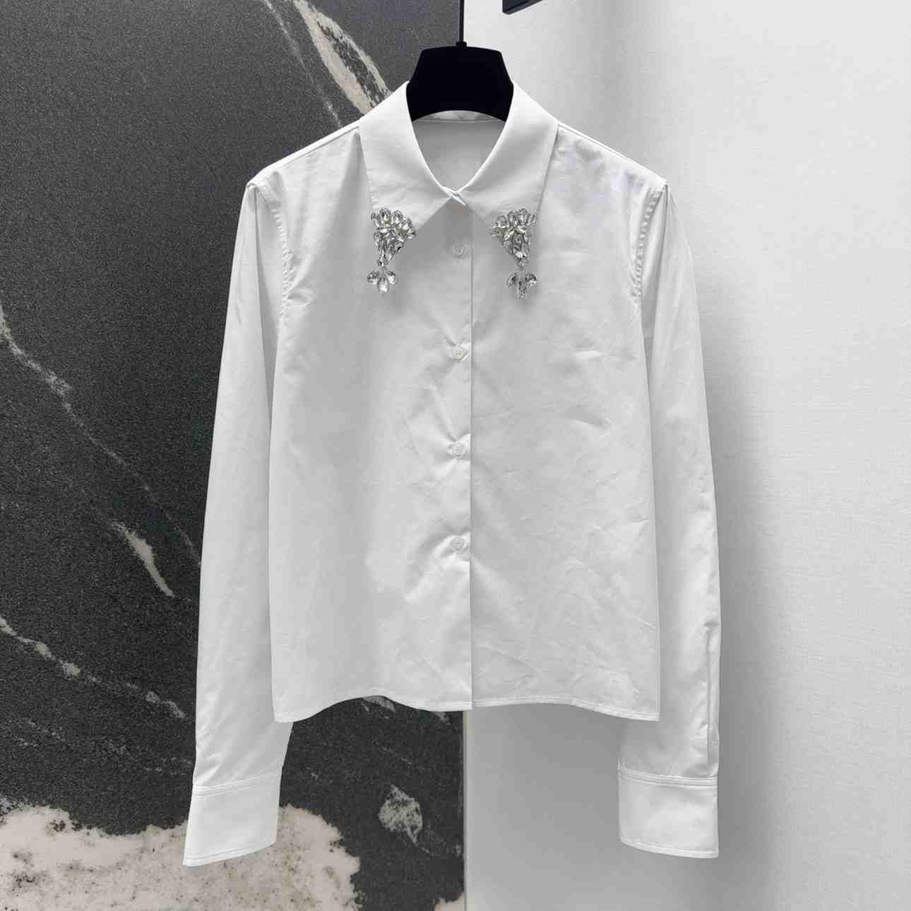 Prada Crystal-embellishmed Shirt - DesignerGu