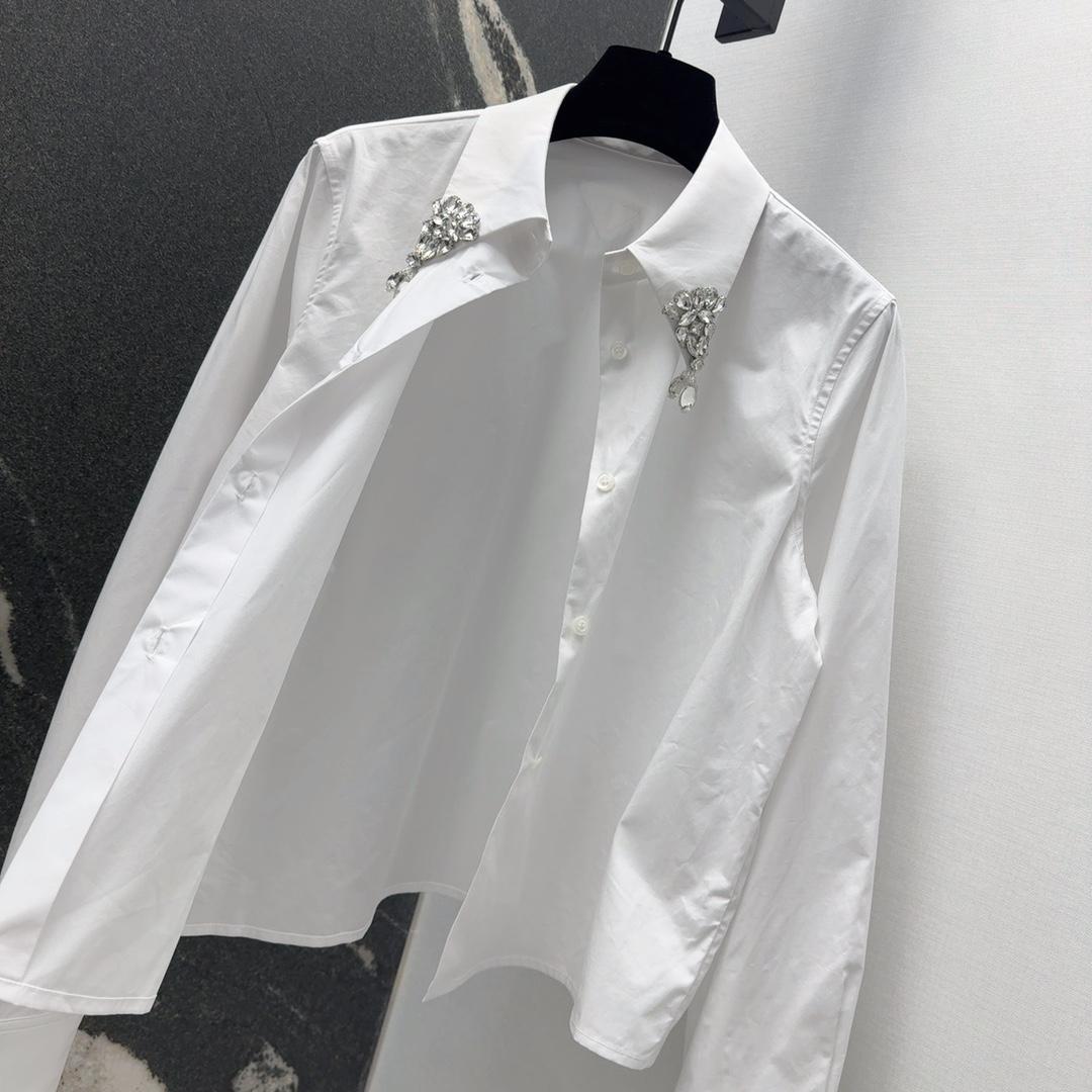 Prada Crystal-embellishmed Shirt - DesignerGu