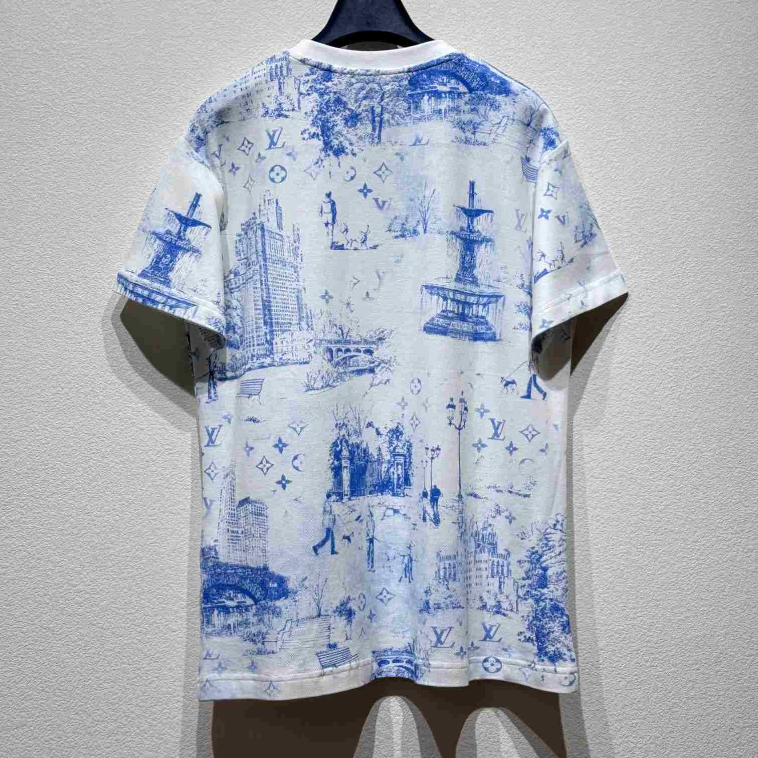 Louis Vuitton Printed Cotton Pique T-Shirt - DesignerGu