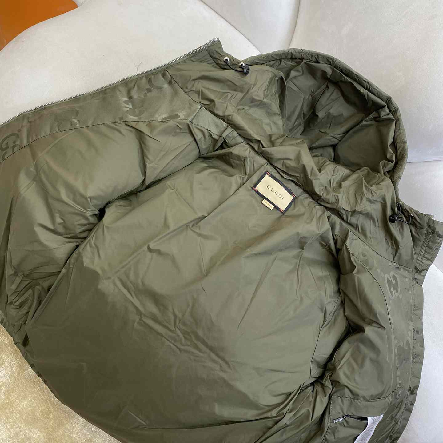 Gucci Jumbo Gg Canvas Down Jacket - DesignerGu