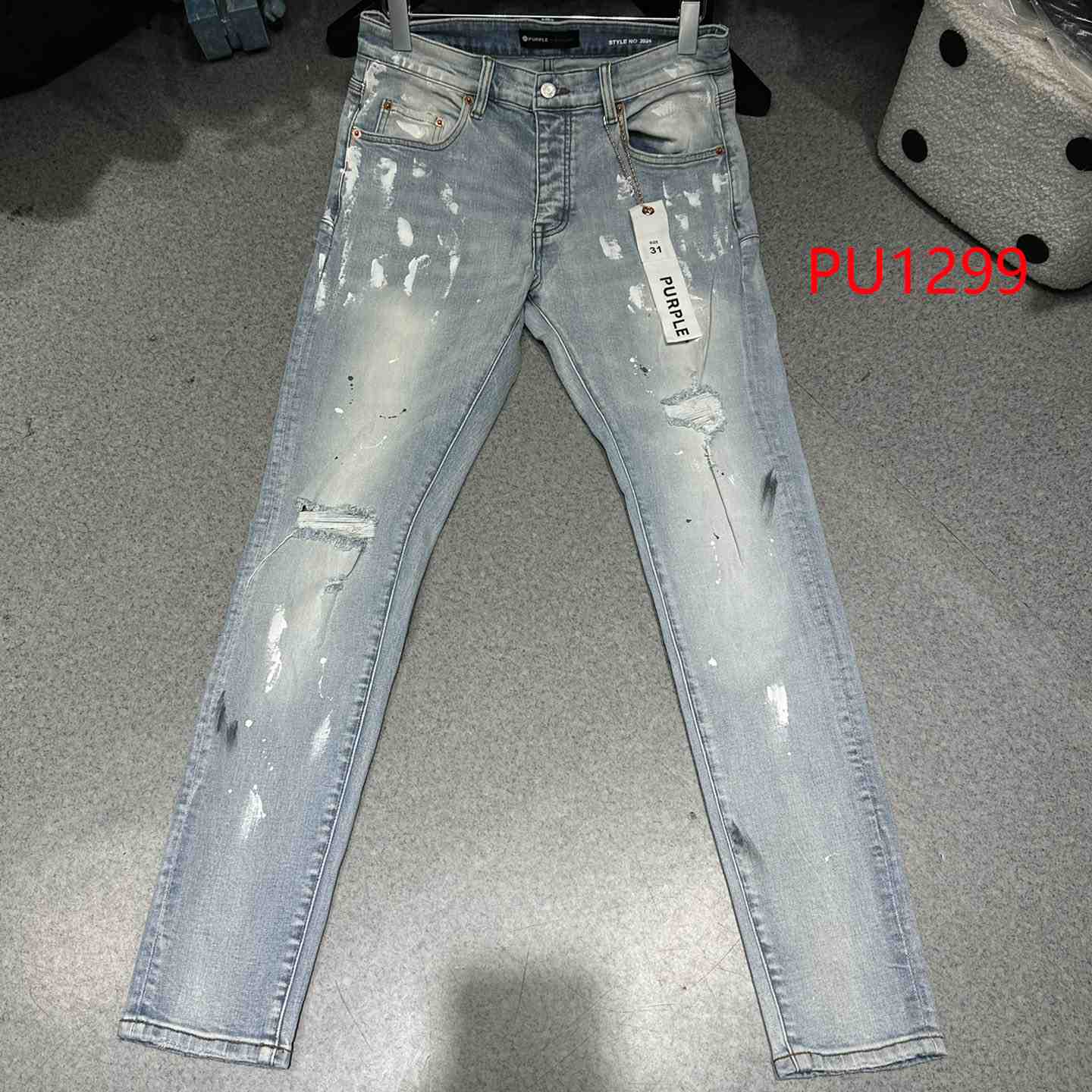 Purple-Brand Jeans   PU1299 - DesignerGu