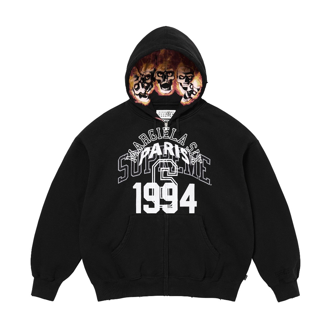 Supreme MM6 Maison Margiela Zip Up Hooded Sweatshirt  - DesignerGu