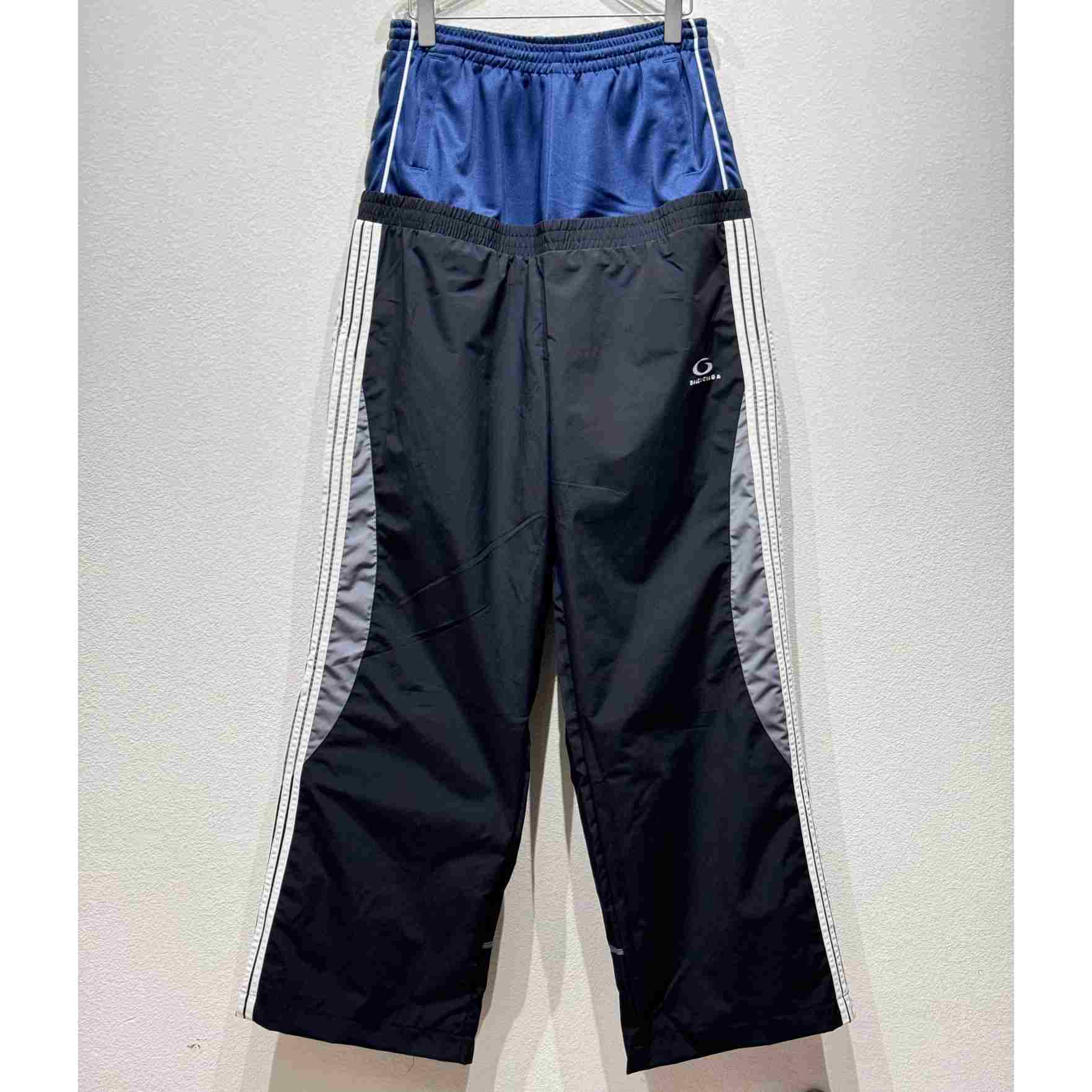 Balenciaga Cut-Up Tracksuit Pants In Black - DesignerGu