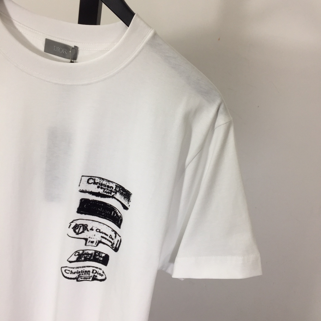 Dior Archives Labels T-Shirt, Relaxed Fit  - DesignerGu