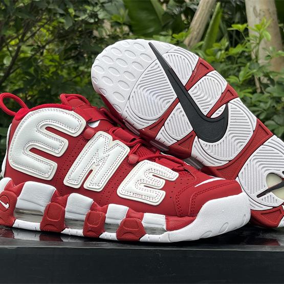 Supreme x Air More Uptempo “Red” Sneakers     902290-600  - DesignerGu