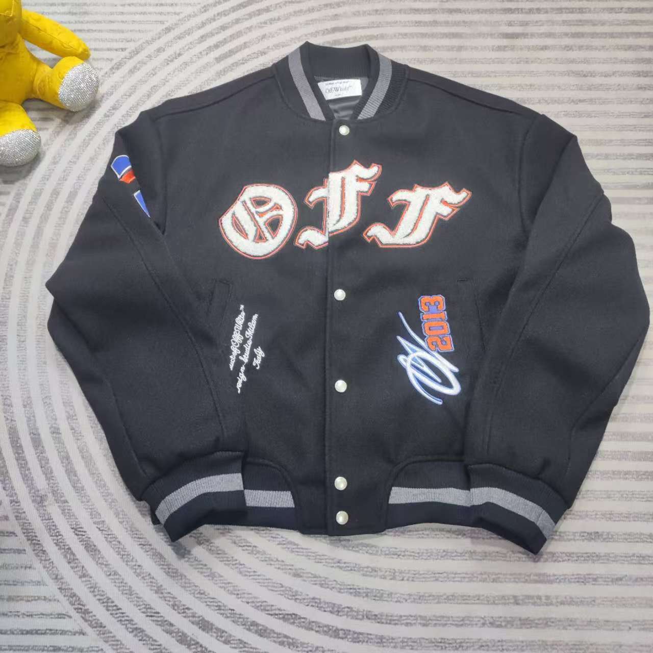 Off-White Varsity Jacket - DesignerGu