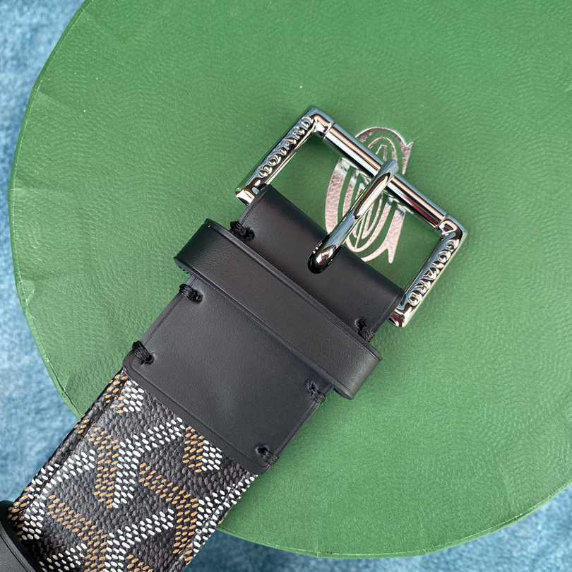 Goyard Paris Leather Mens Belt - DesignerGu