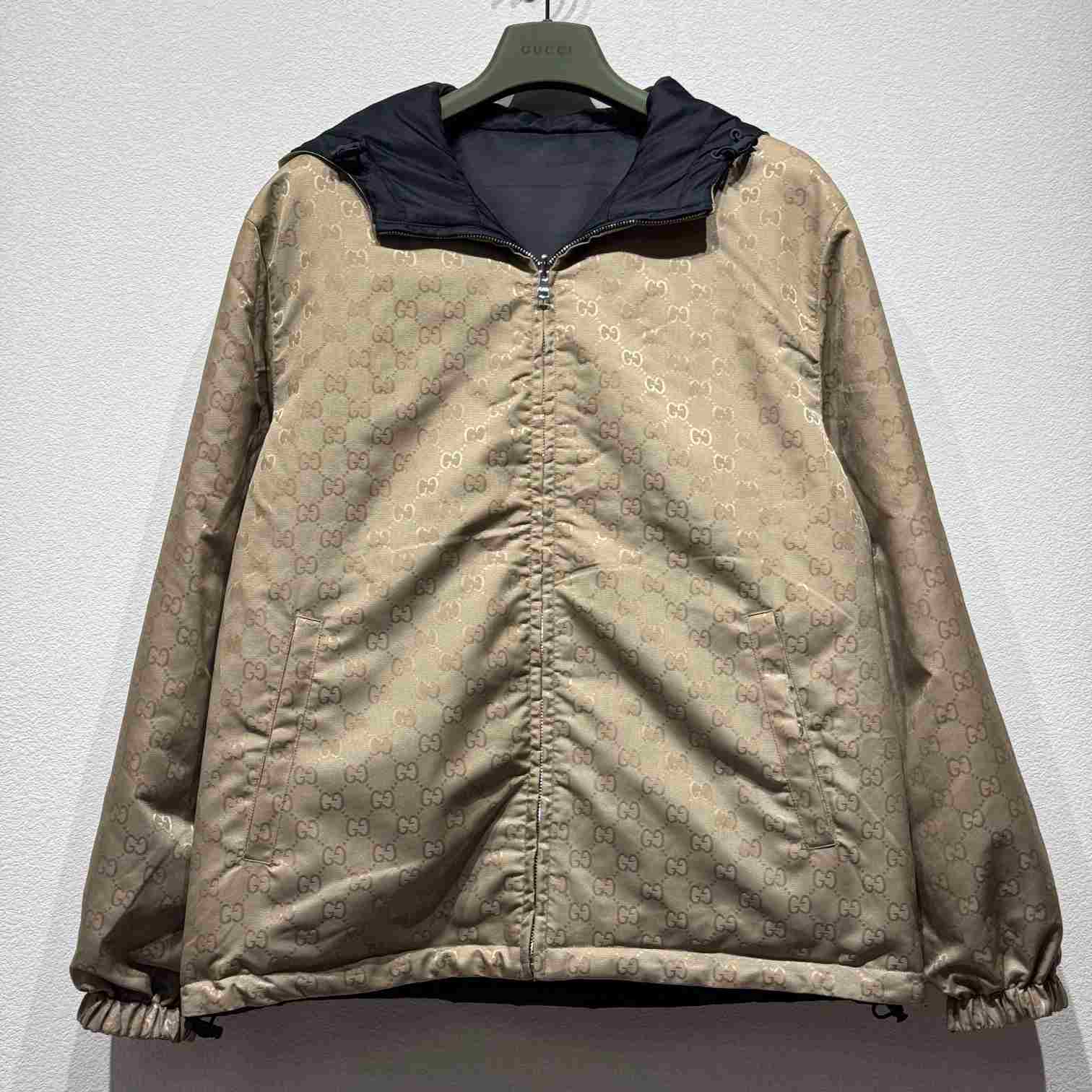 Gucci Reversible Nylon Twill Jacket - DesignerGu