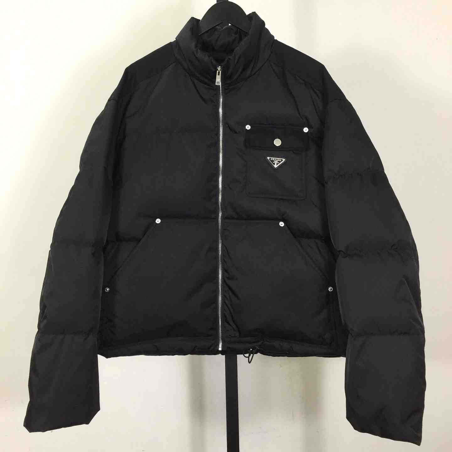 Prada Black Re-Nylon Down Jacket - DesignerGu