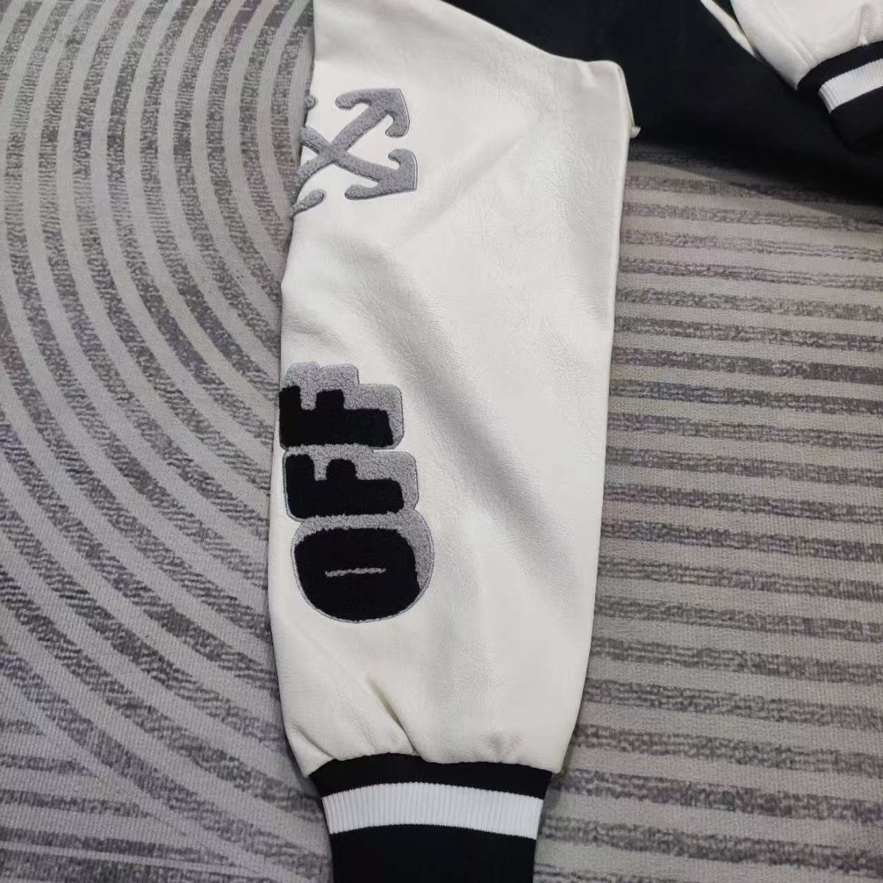 Off-White Lea Varsity Jacket  - DesignerGu