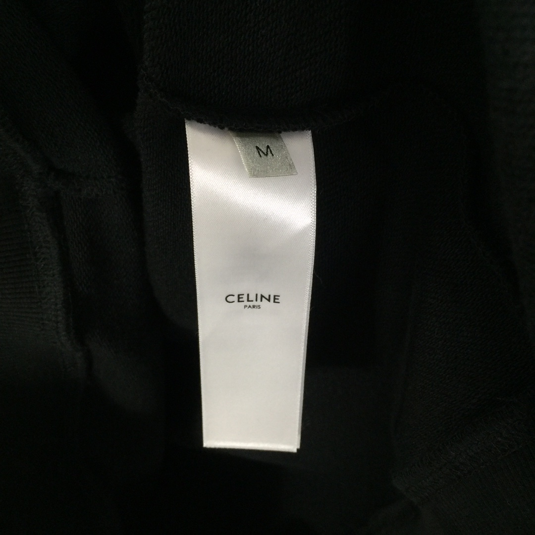 Celine Blason Loose Sweatshirt In Cotton Fleece - DesignerGu