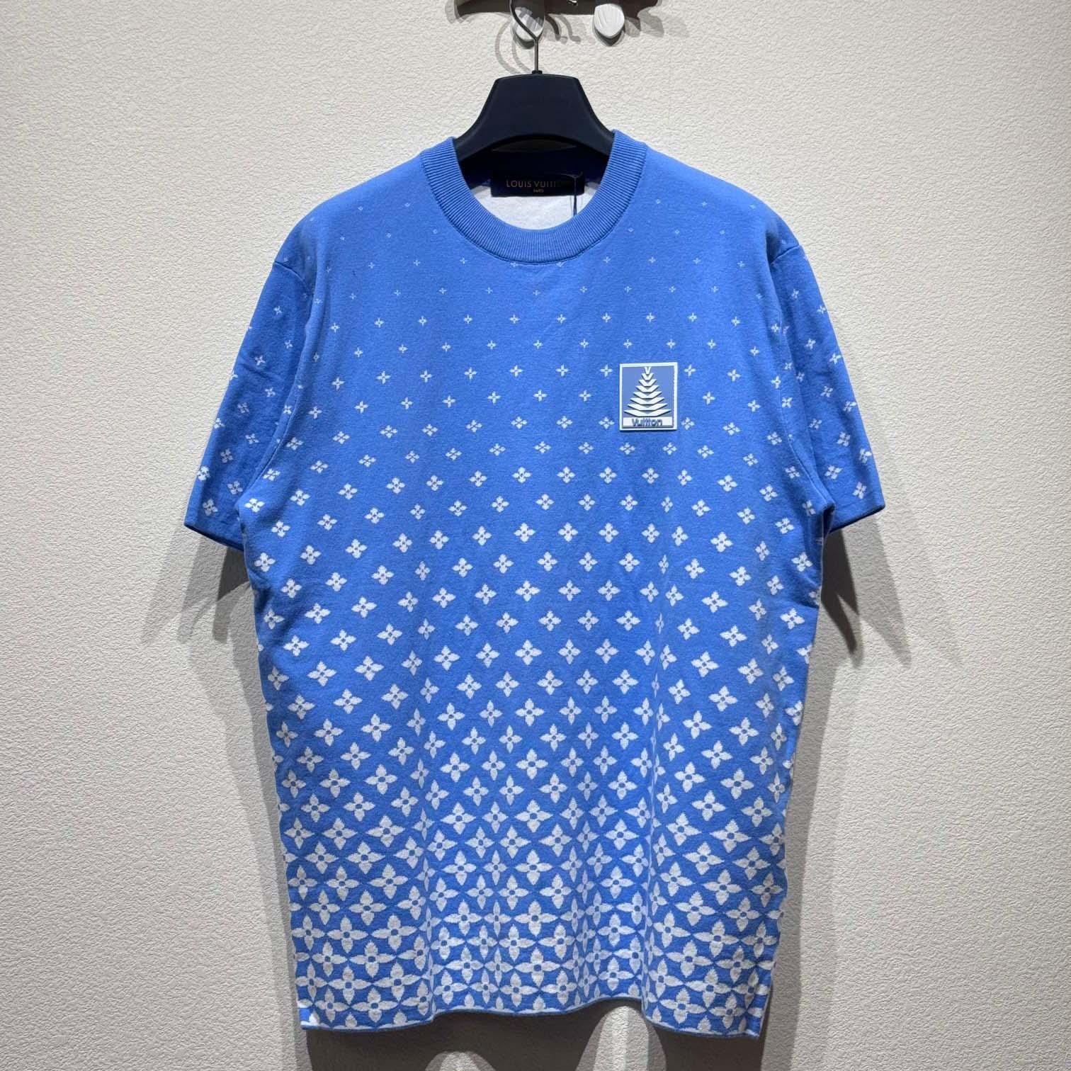 Louis Vuitton Knitted Cotton T-Shirt  1AGJUM - DesignerGu